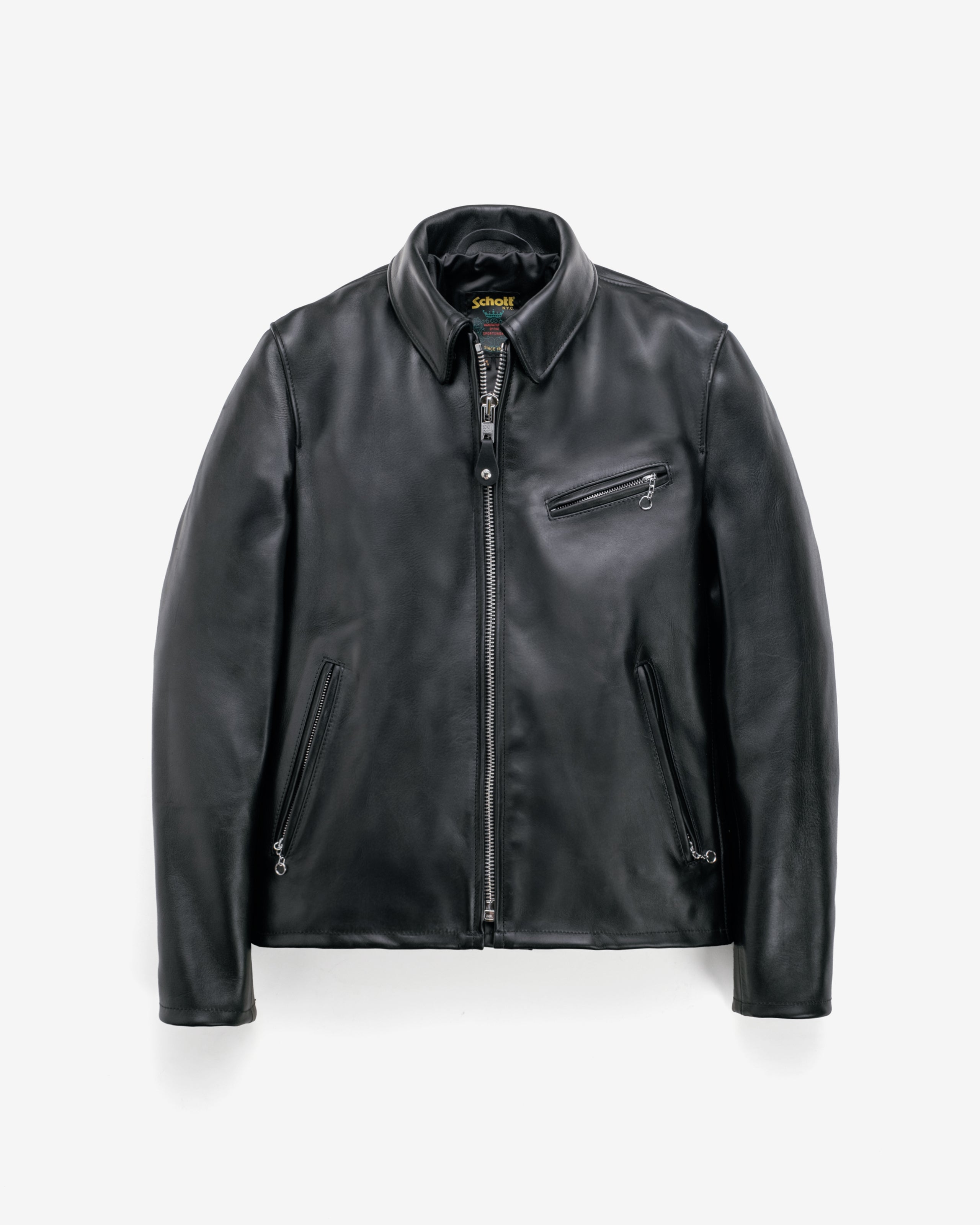 Schott 141xjs サイズ36 BLACK MADE in USA 141 - Classic Racer Leather Motorcycle Jacket – Schott N.Y.C.