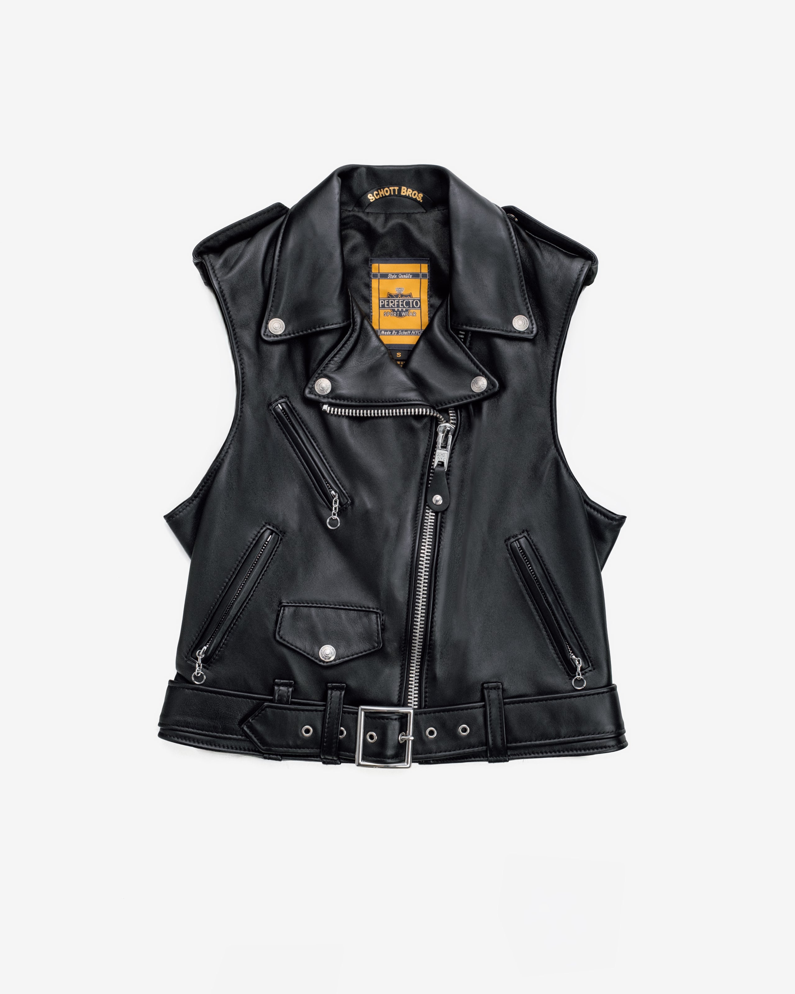 210VW - Women's Lambskin Perfecto Vest – Schott N.Y.C.
