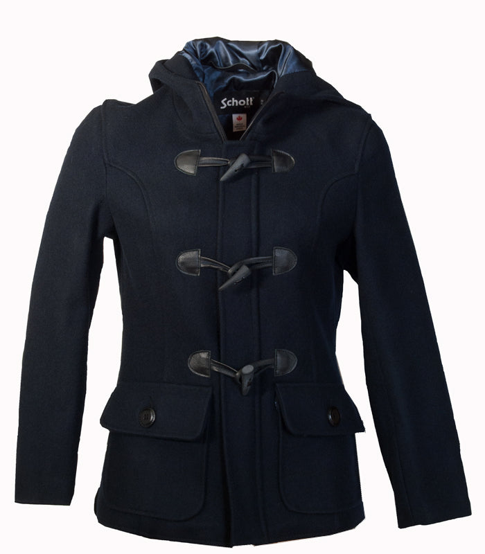 DU732W - Women's Cropped Wool Duffle Coat – Schott N.Y.C.