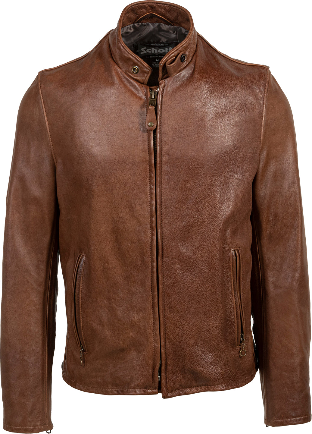 schott 654 シングルライダース 654 - Cowhide Casual Racer Leather Jacket – Schott N.Y.C.