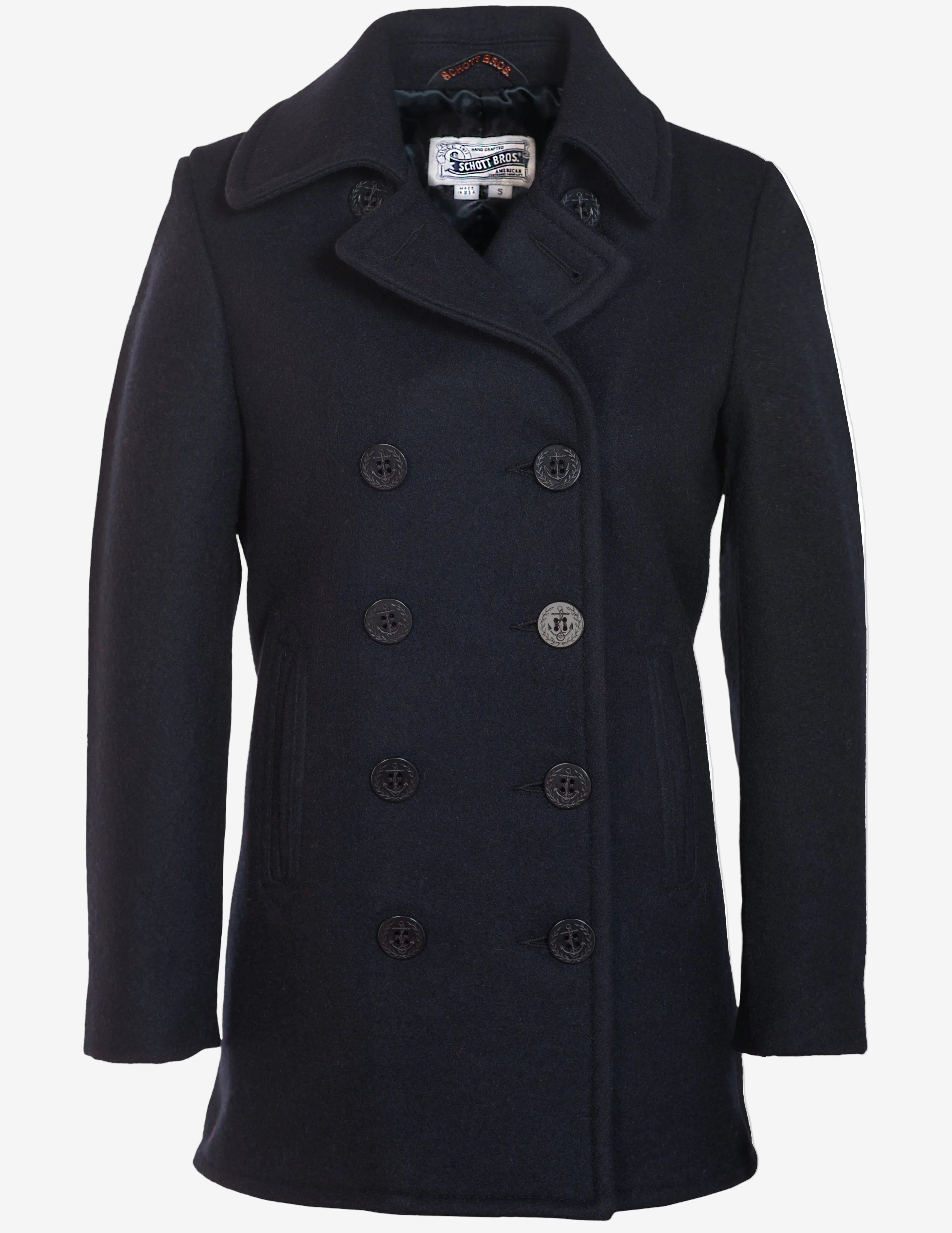 754W - Women's Wool Blend Peacoat – Schott N.Y.C.