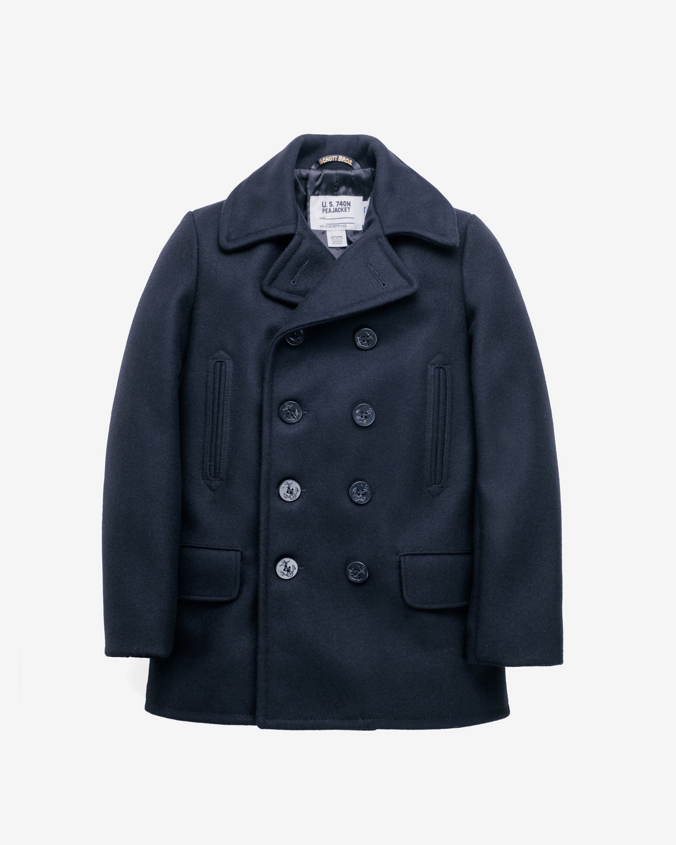 782USA - Melton Wool Peacoat – Schott N.Y.C.