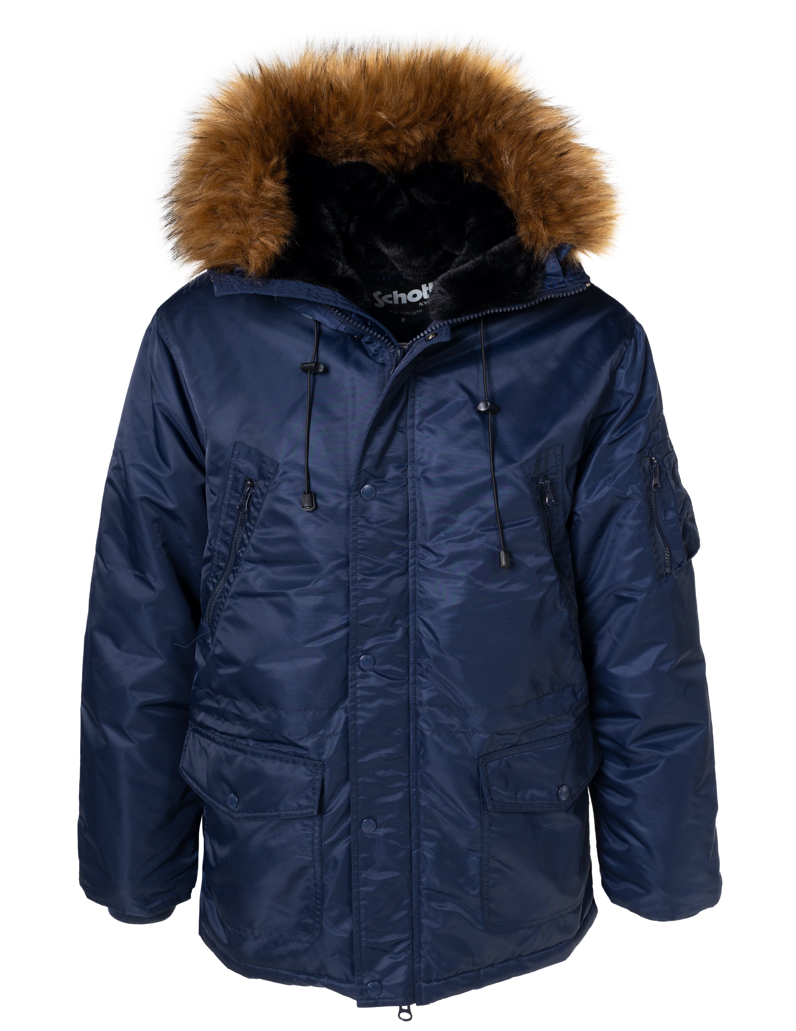 9238 - Schott NYC - Men's Nylon Flight Satin N-3B Jacket – Schott