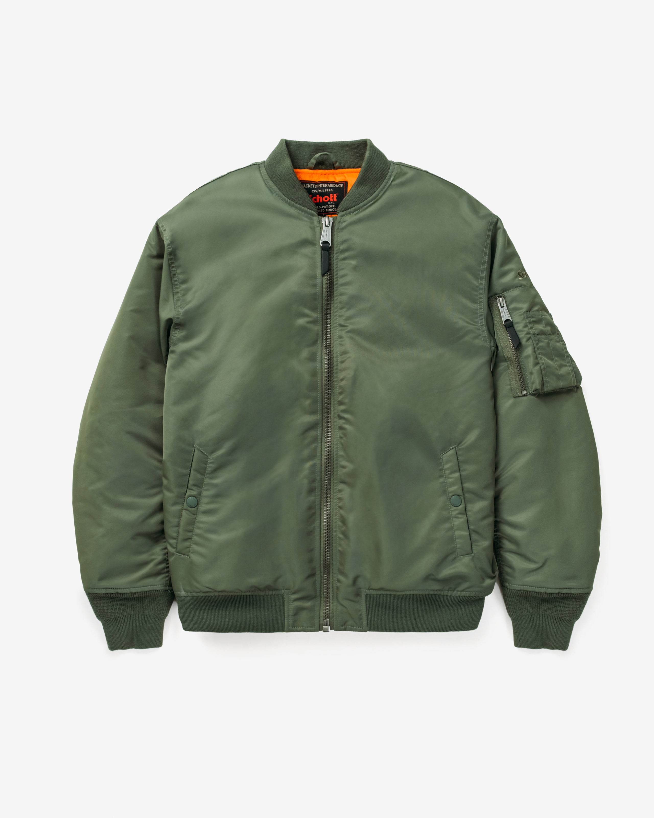 9428W - Women's Nylon MA-1 Jacket – Schott N.Y.C.