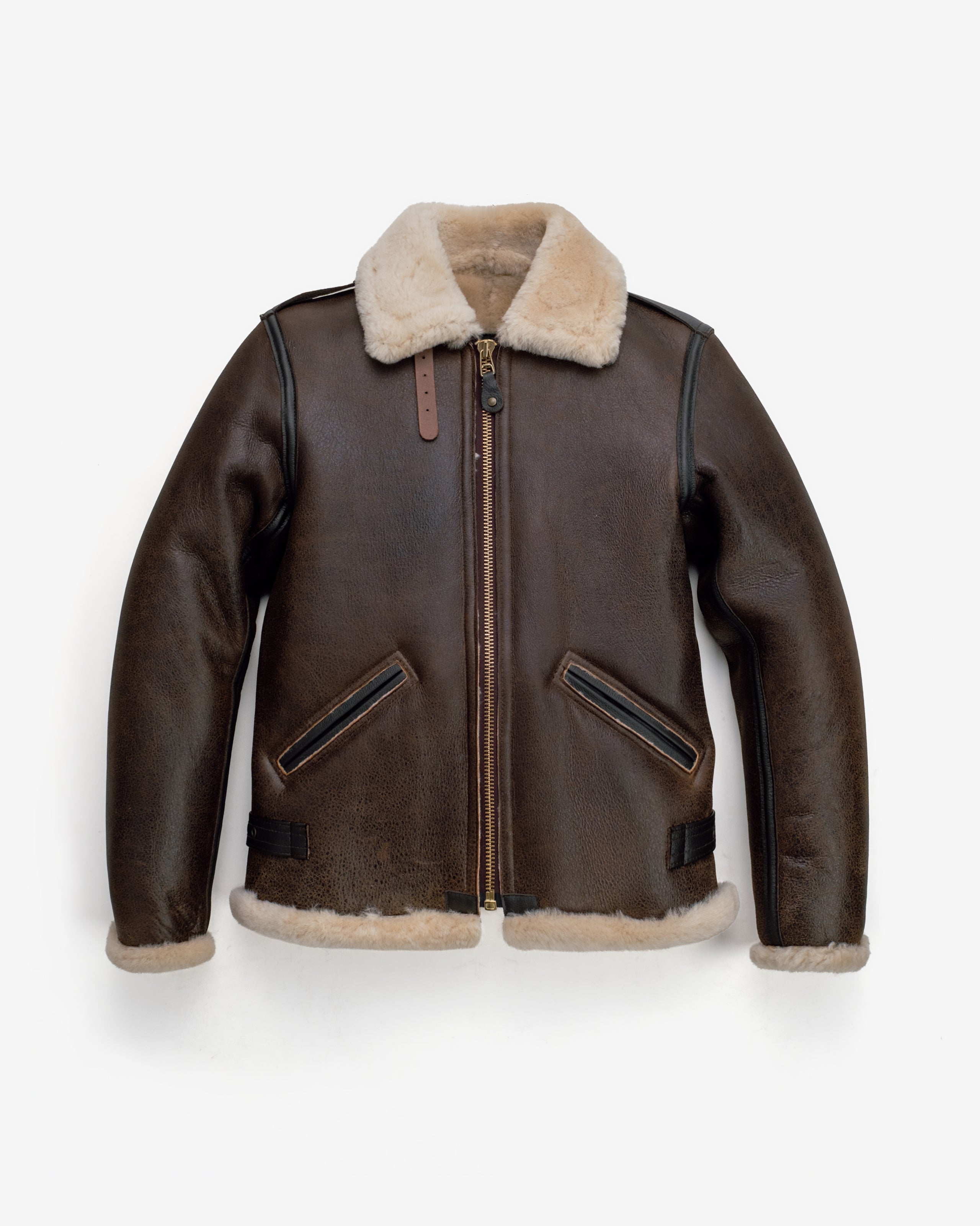 B-6 - B6 Sheepskin Jacket With Cowhide Trim – Schott N.Y.C.
