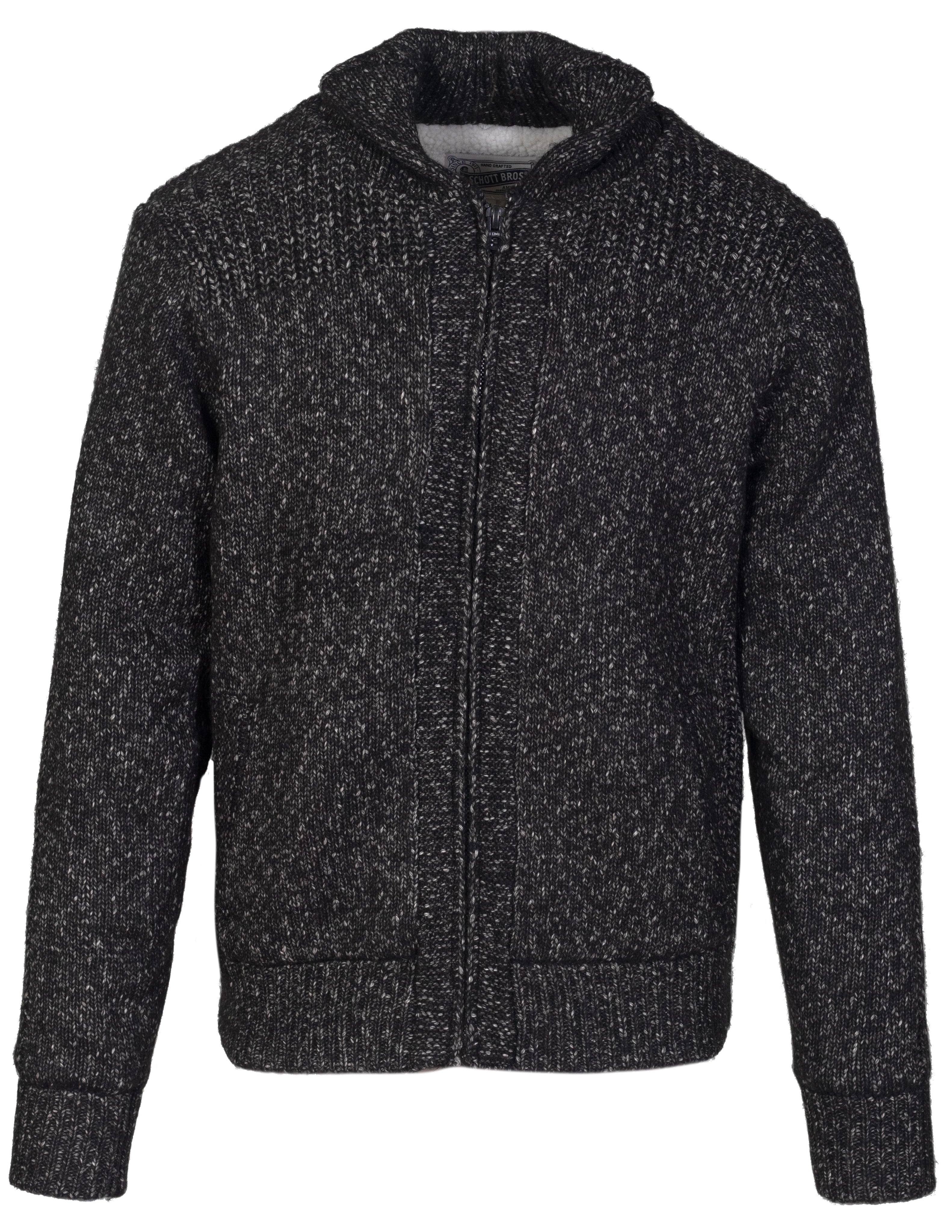 Schott スウェード ジャケット F1832 - Men's Fleece Lined Sweater Jacket – Schott N.Y.C.