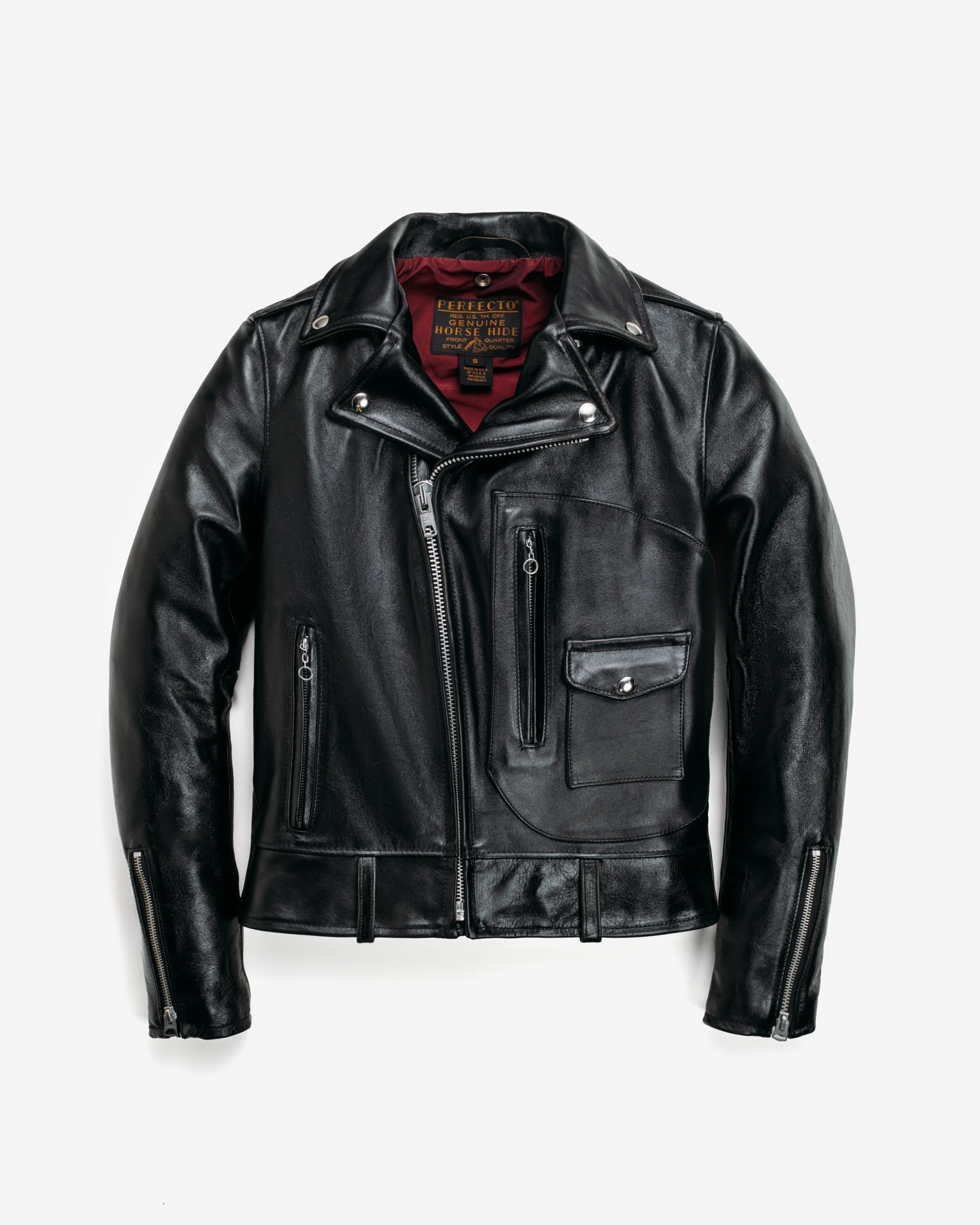 P568H | Shinki Horsehide Bikeriders Motorcycle Jacket – Schott N.Y.C.