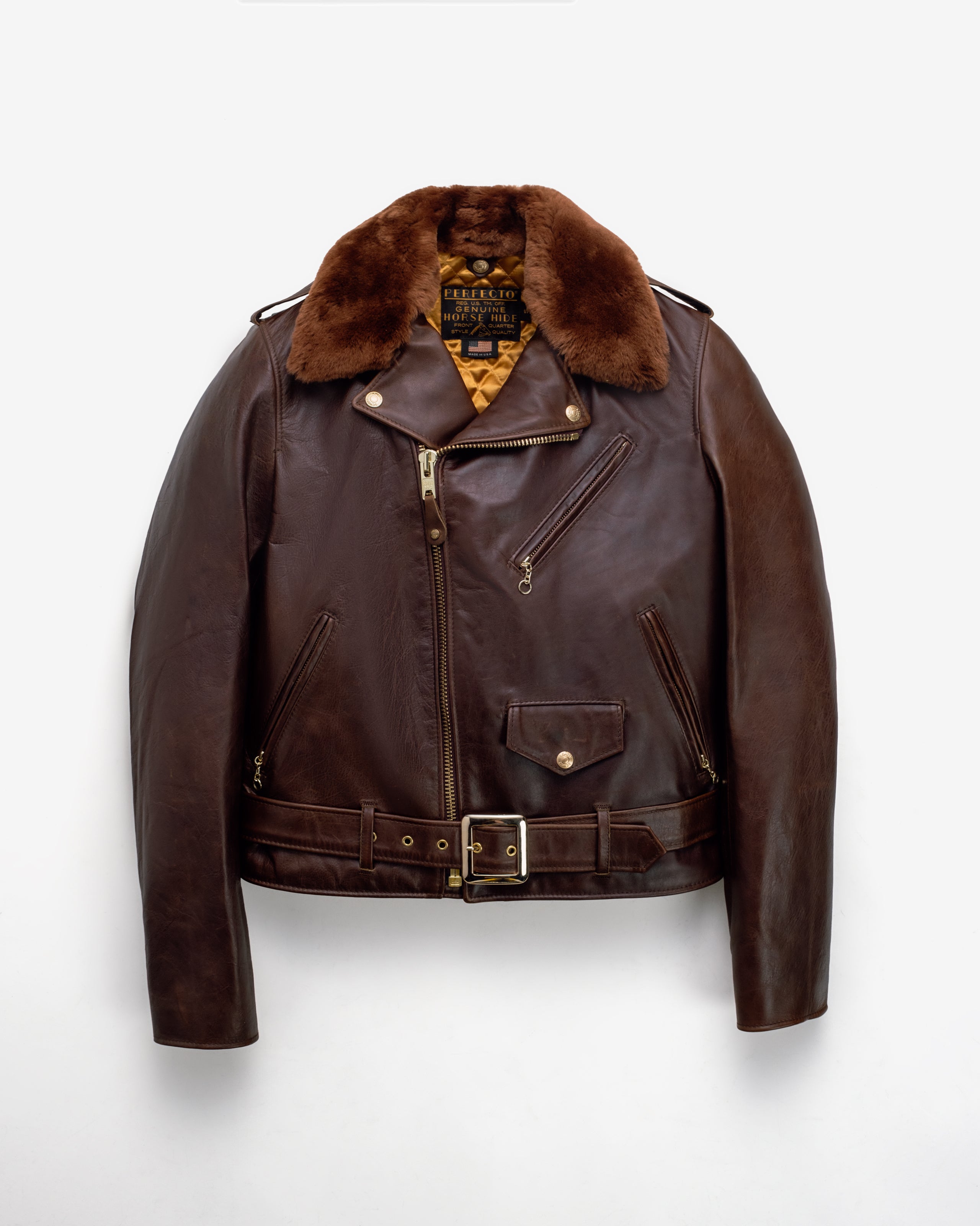P656H | Horween Soft Horsehide Perfecto® Jacket With Detachable