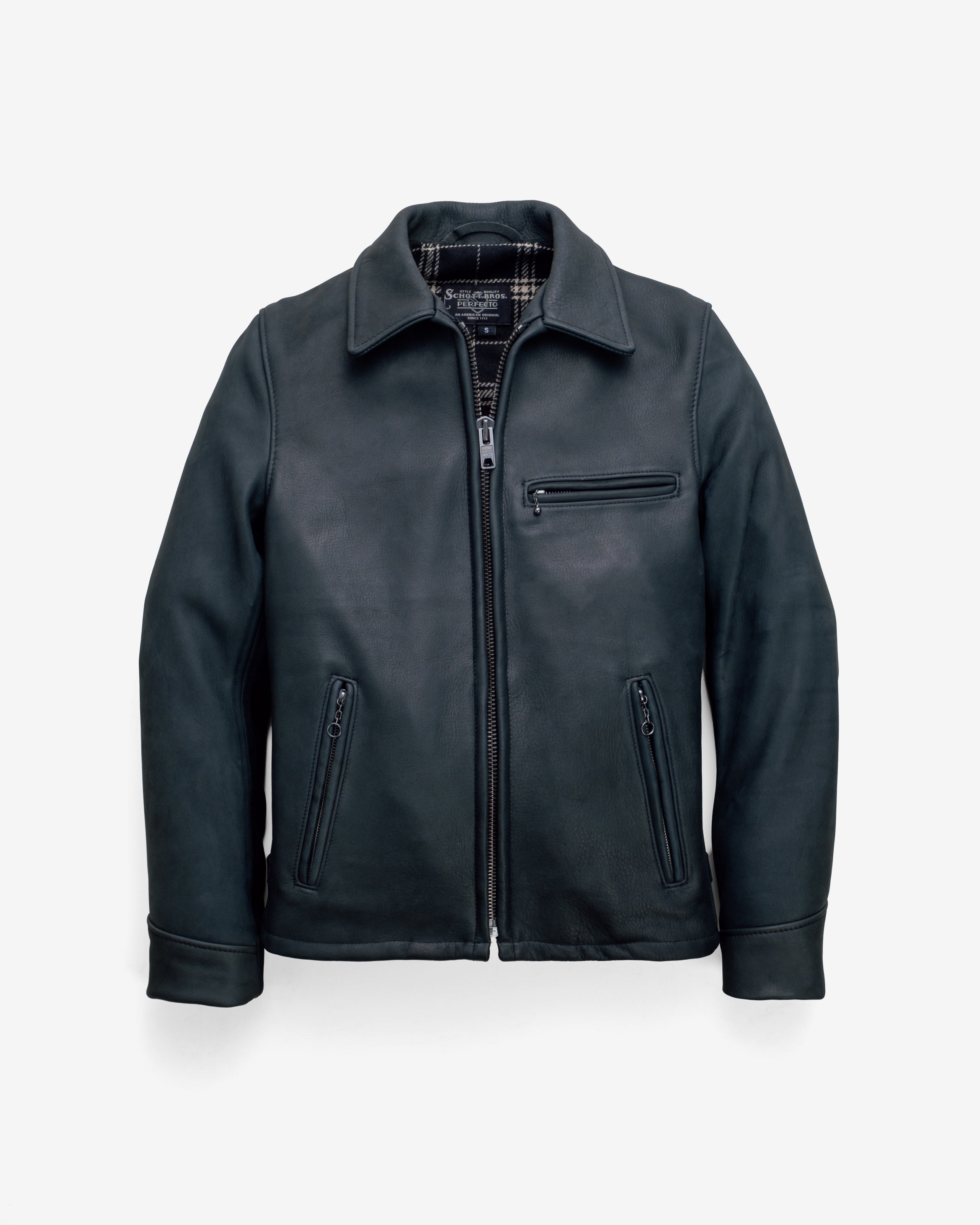 P693 - Horween Deer-Touch Cowhide Rider Jacket – Schott N.Y.C.