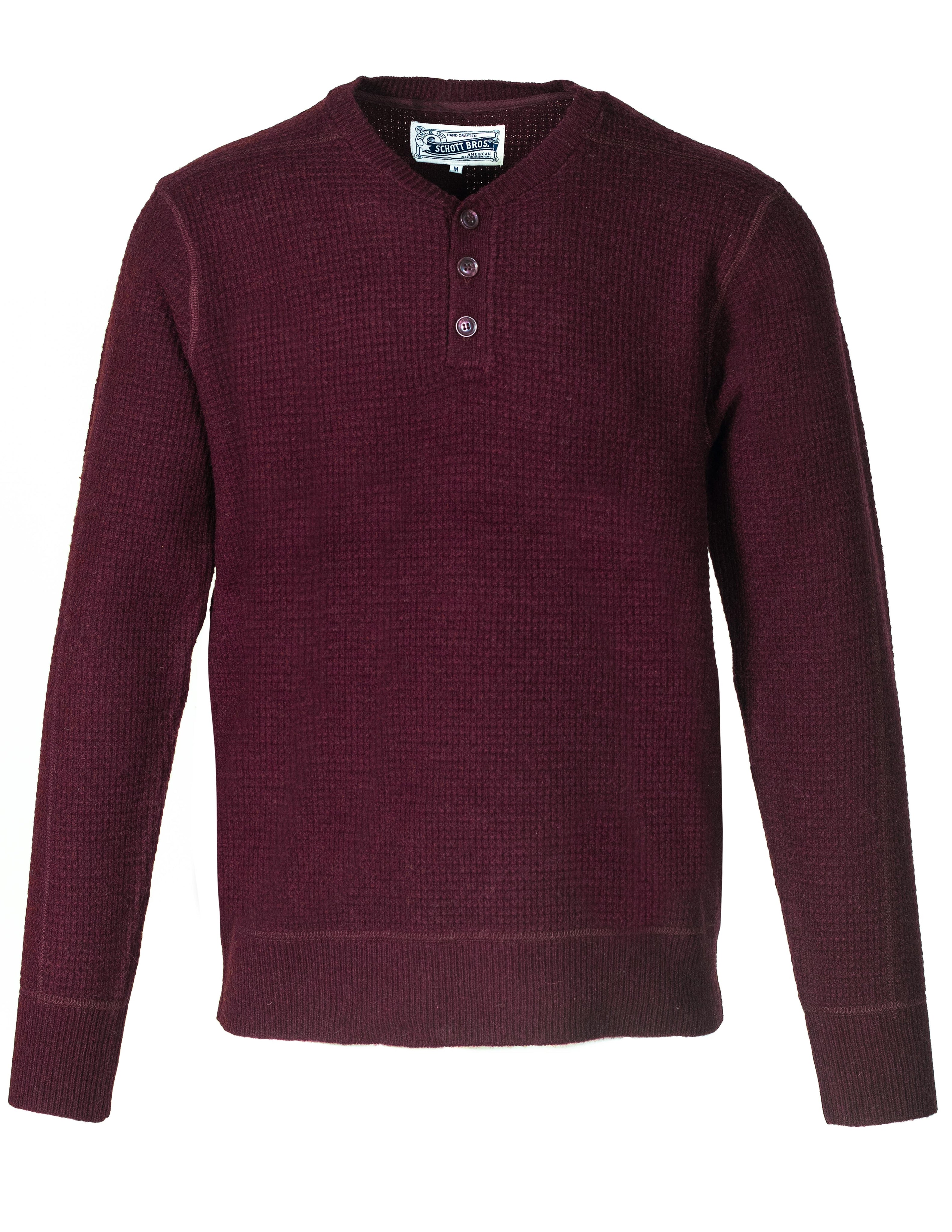SW1611 Button Henley Sweater – Schott