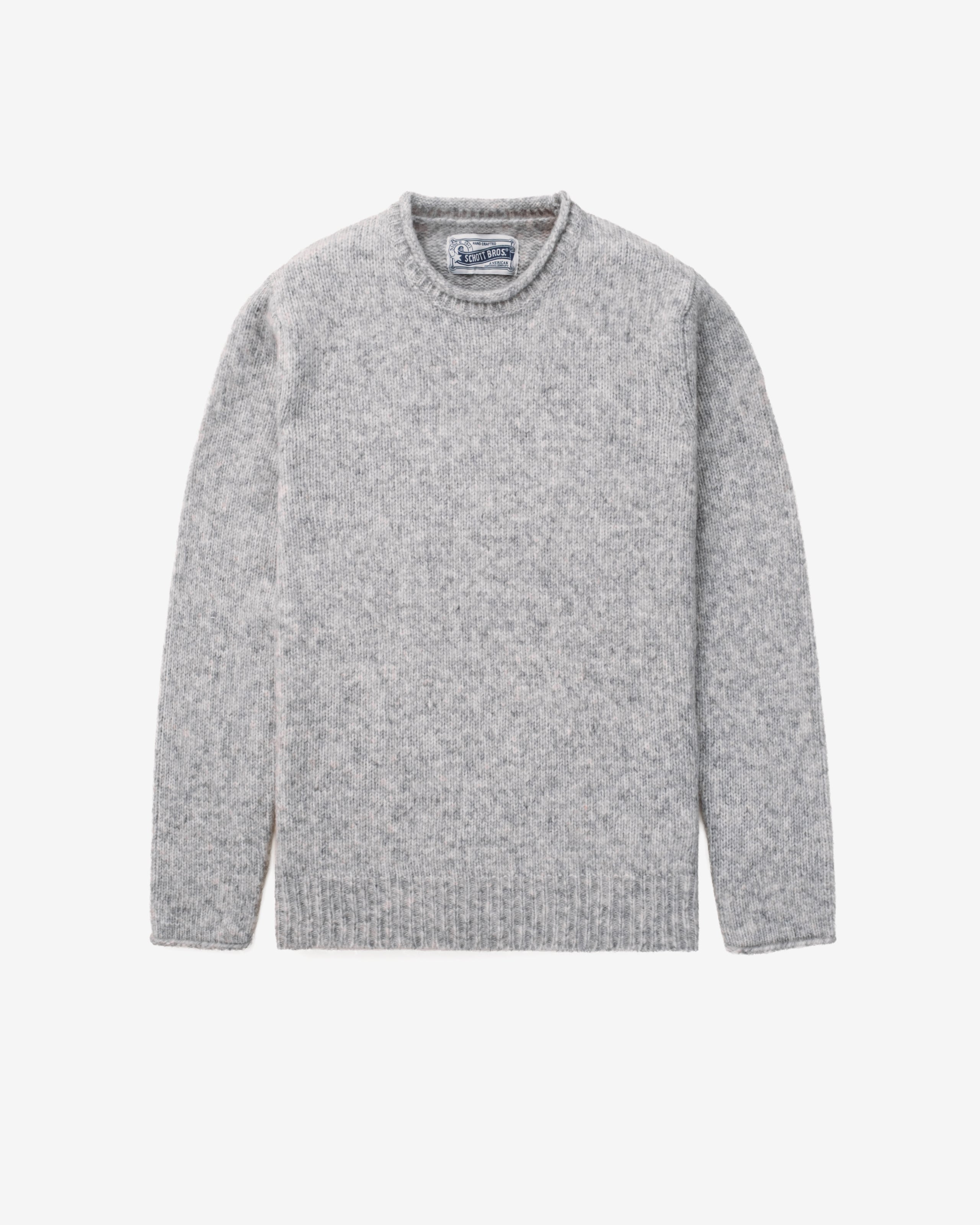 SW1932 - Men's Rolled Edge Tri Blend Sweater – Schott N.Y.C.
