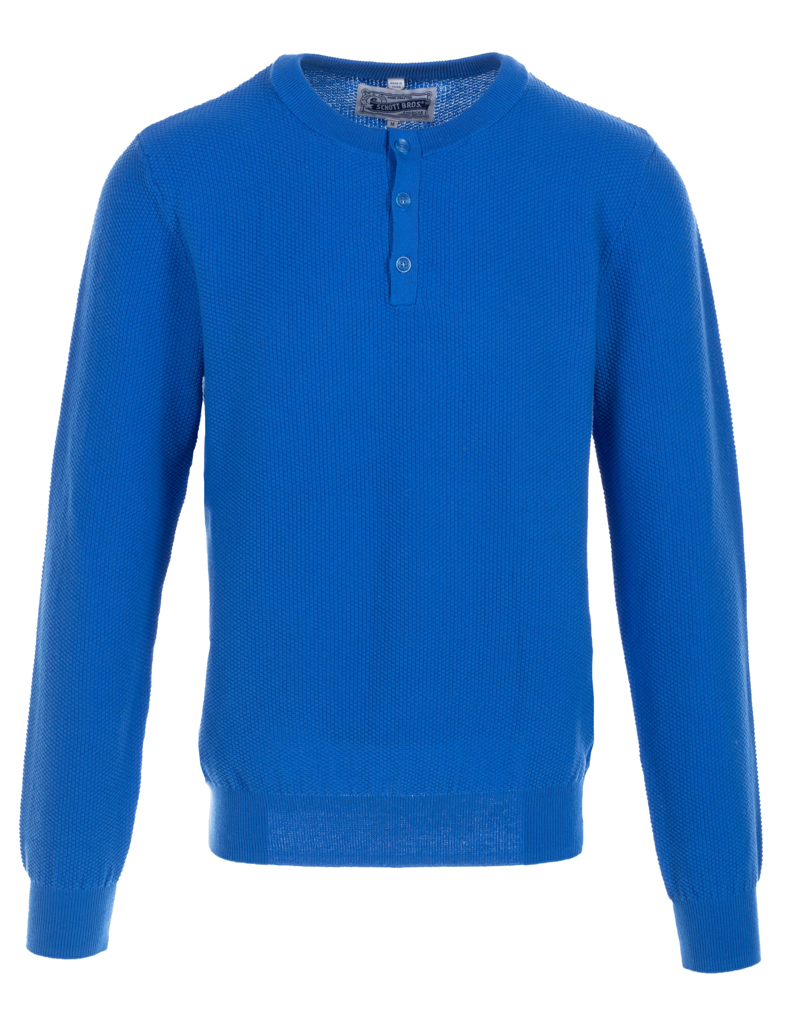 SW2204 - Lightweight Cotton Henley Sweater – Schott N.Y.C.