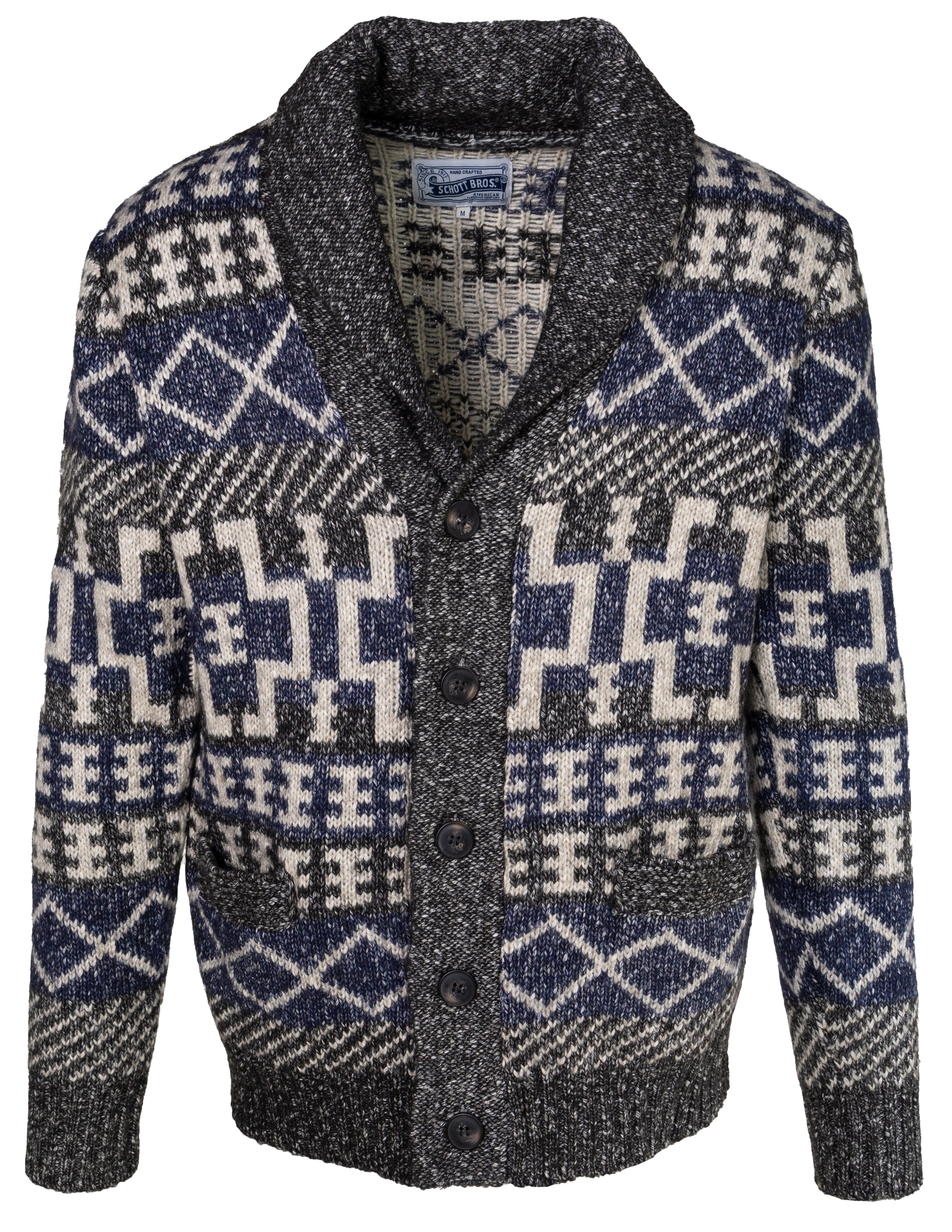 SW2238 - Heavyweight Yak Southwestern Cardigan – Schott N.Y.C.