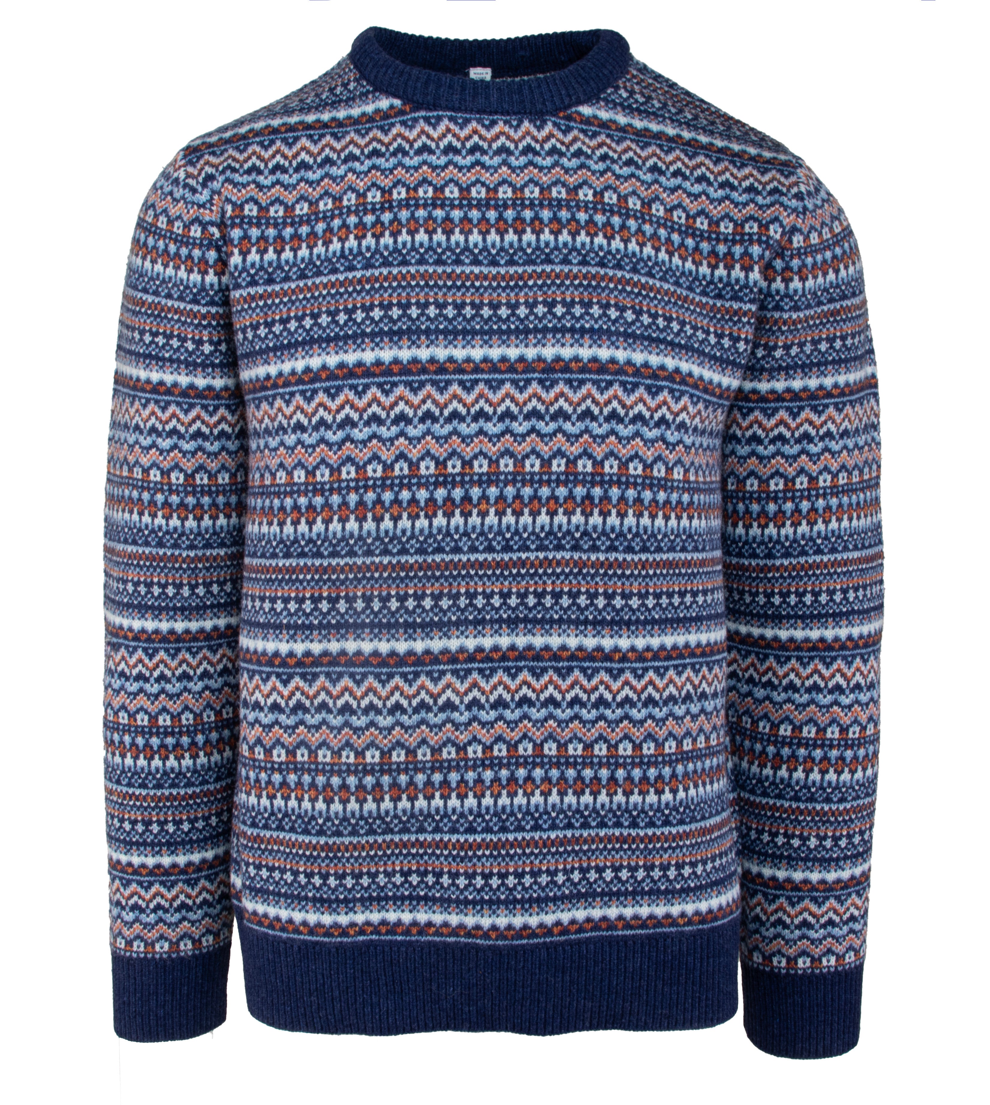 SW2460 - Fairisle Crewneck Sweater – Schott N.Y.C.