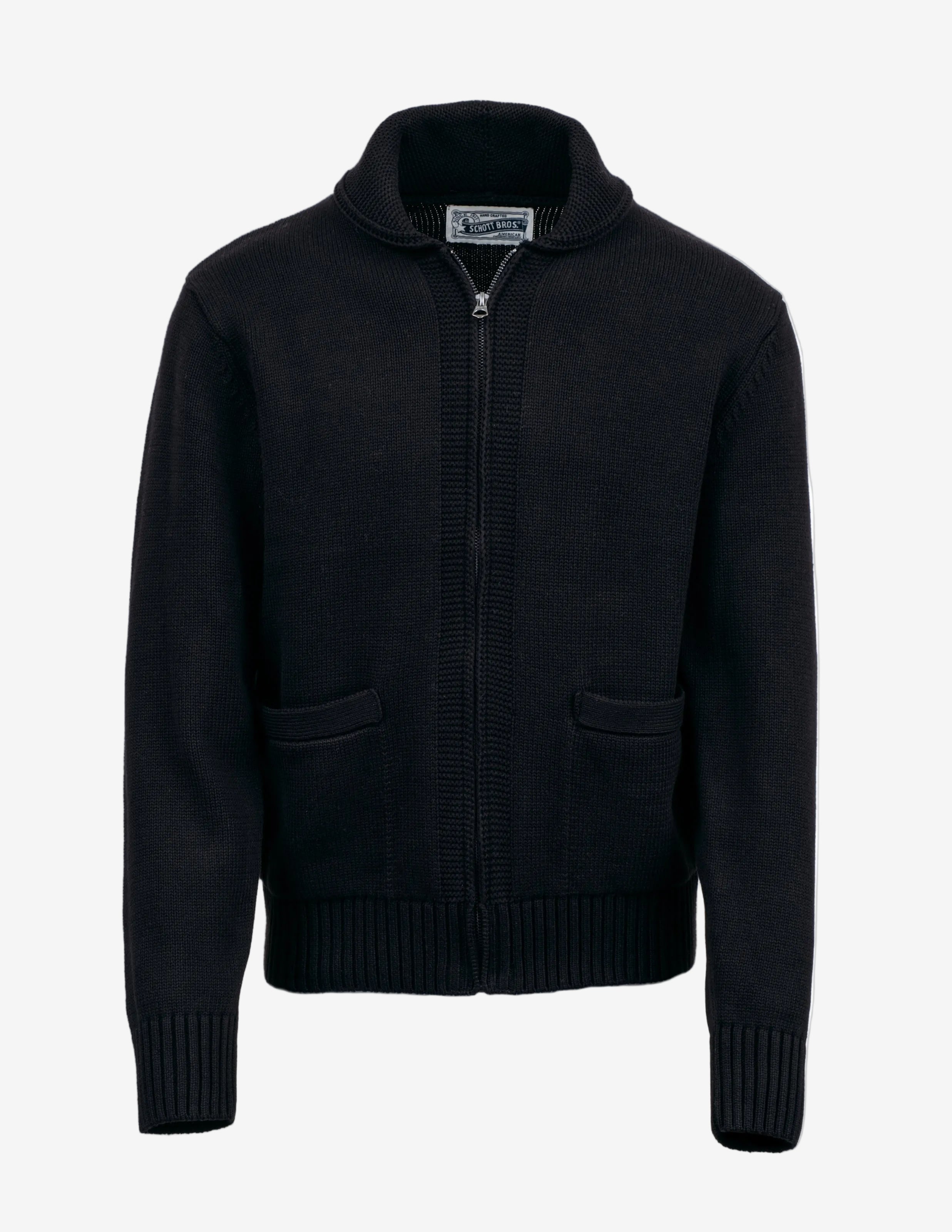 SW2507 - Zip Front Sweater – Schott N.Y.C.