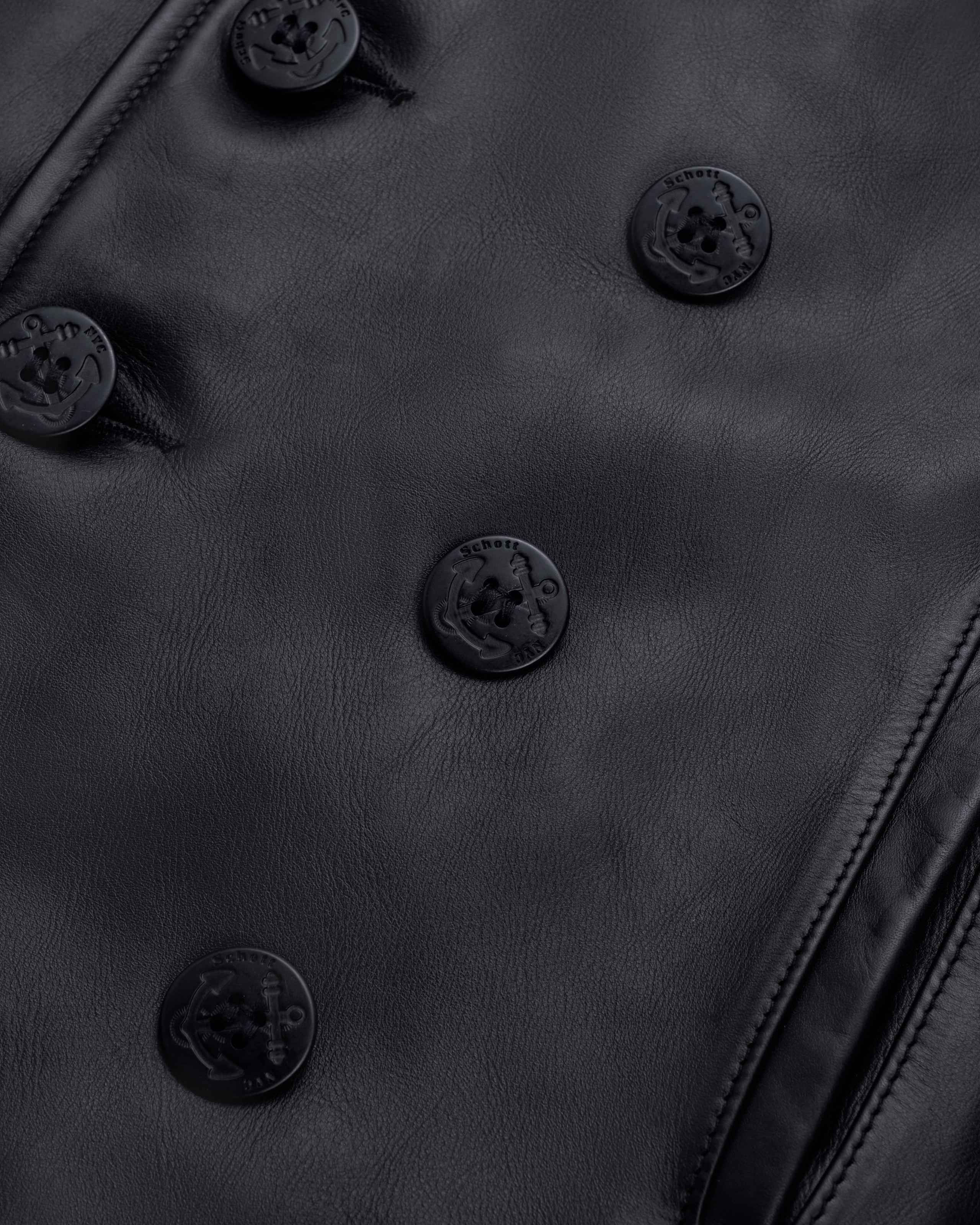 140 | Cowhide Naval Peacoat – Schott N.Y.C.