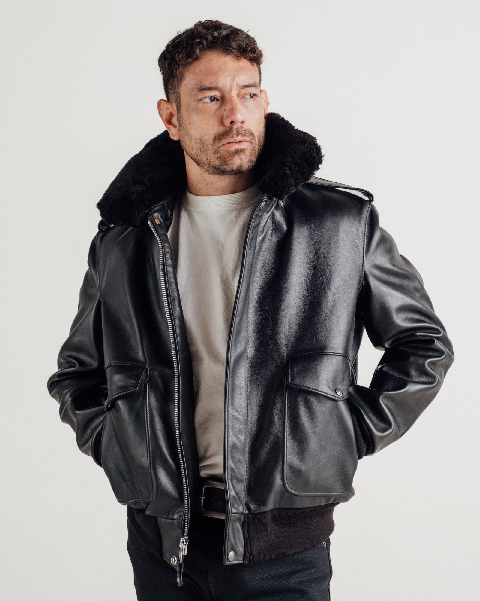 184SM | A-2 Naked Cowhide Leather Flight Jacket – Schott N.Y.C.