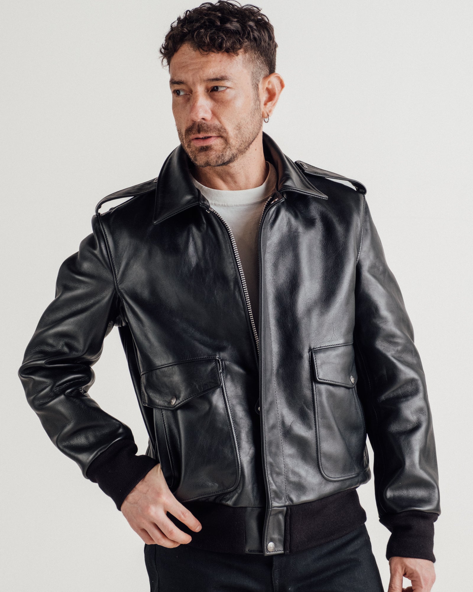184SM | A-2 Naked Cowhide Leather Flight Jacket – Schott N.Y.C.
