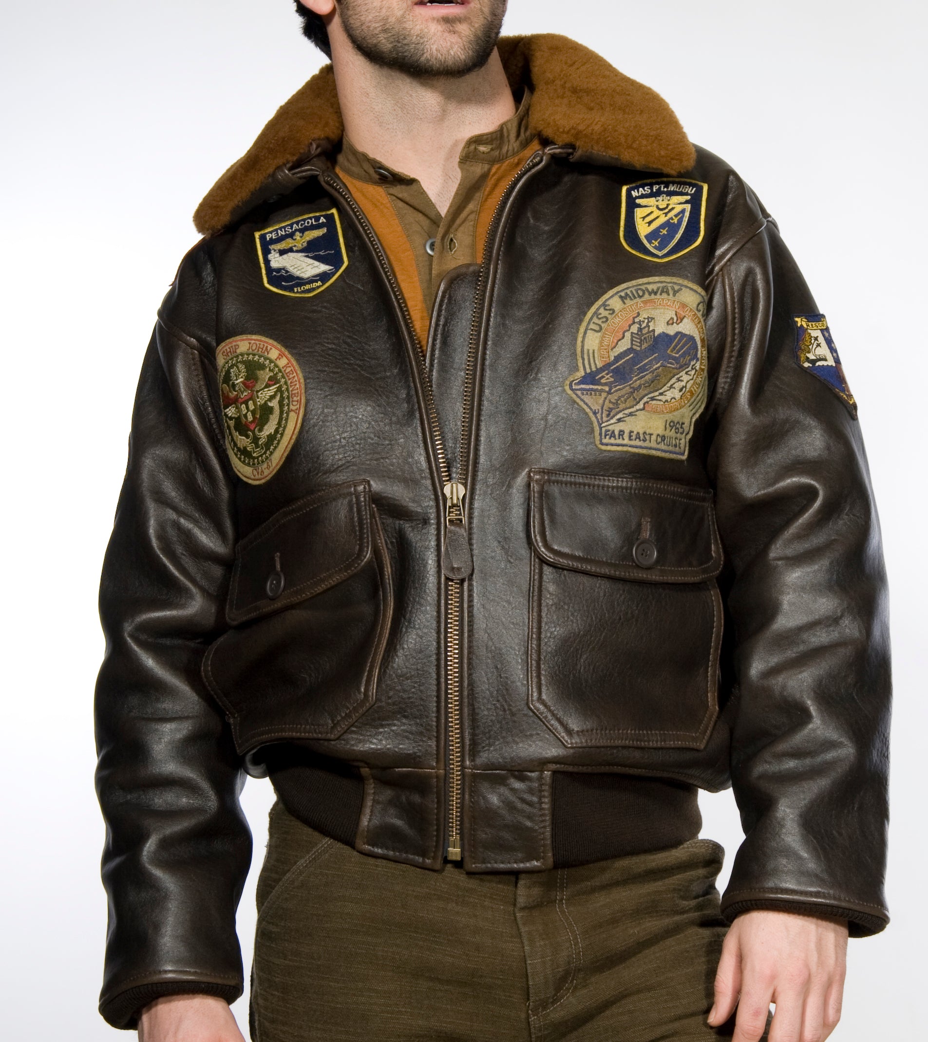 G1TG - G-1 Wings of Gold Leather Bomber Jacket – Schott N.Y.C.