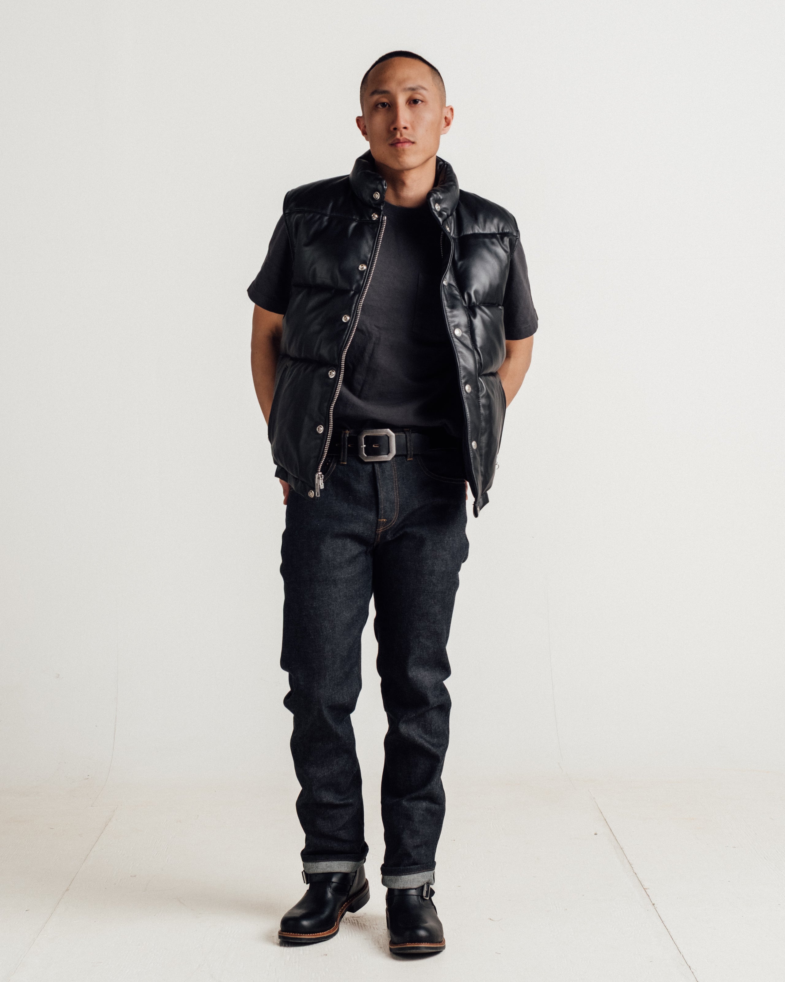 204DV | Down Filled Lambskin Vest – Schott N.Y.C.