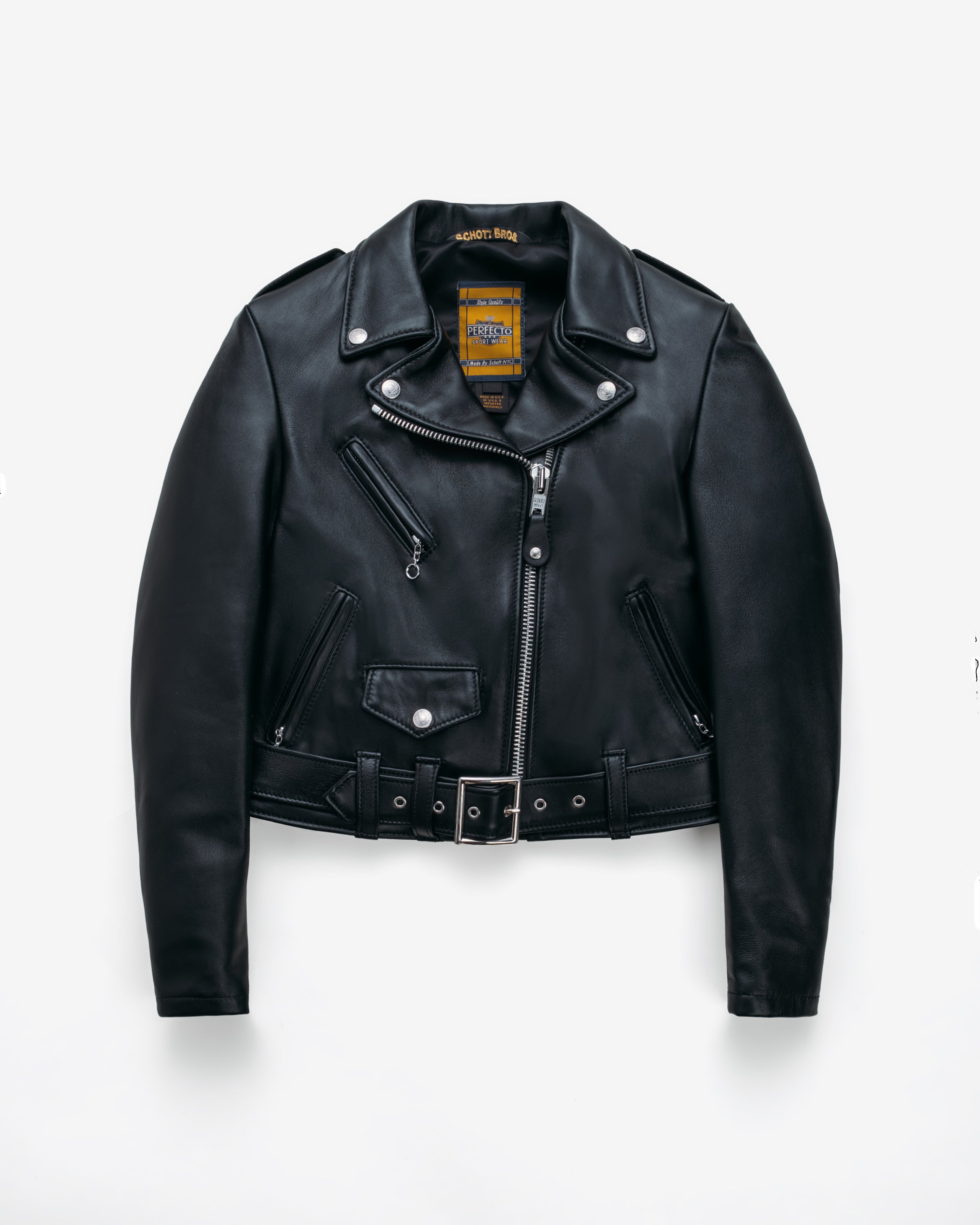 210W | Cropped Lambskin Perfecto® Jacket – Schott N.Y.C.