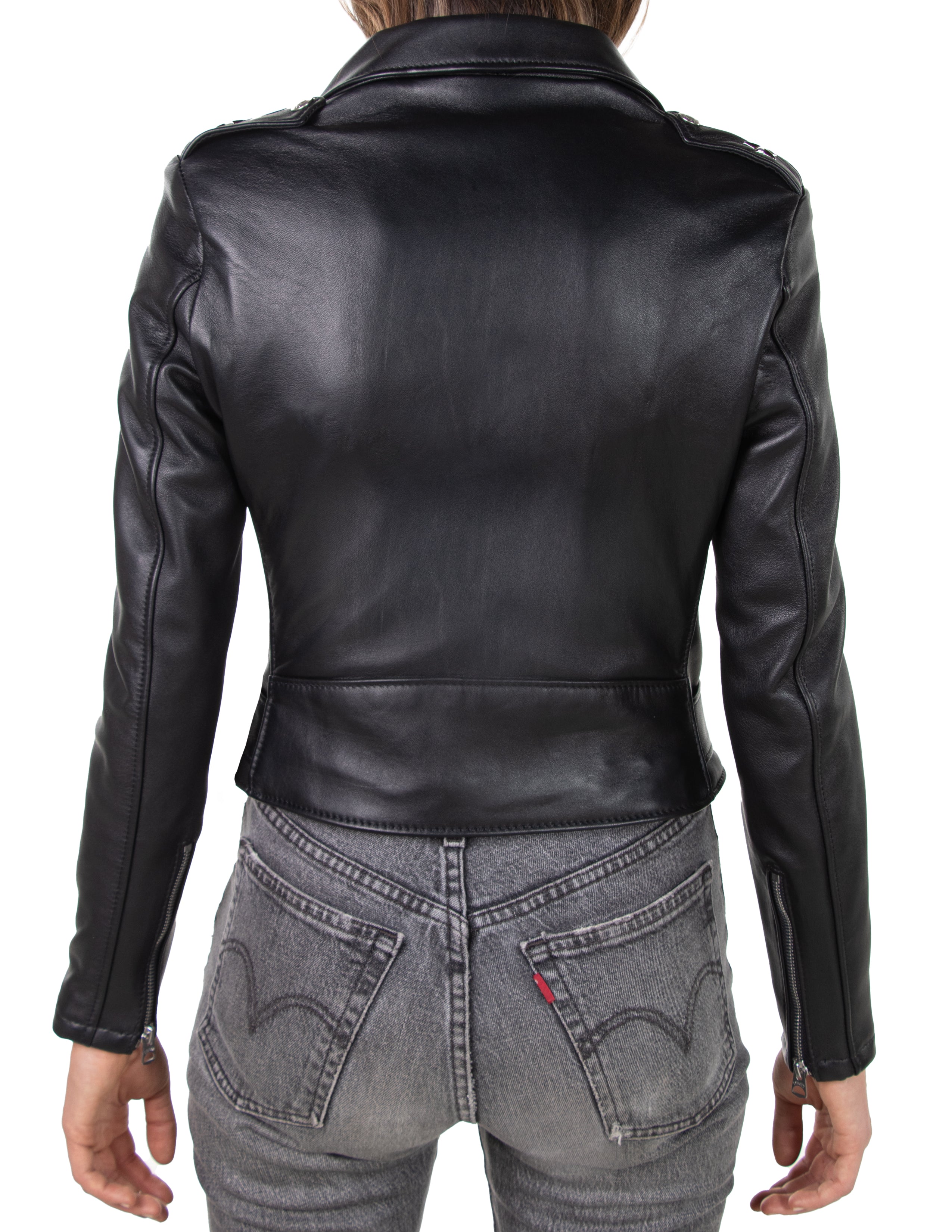 218W | Cropped Lambskin 'One Star' Perfecto® Jacket – Schott N.Y.C.