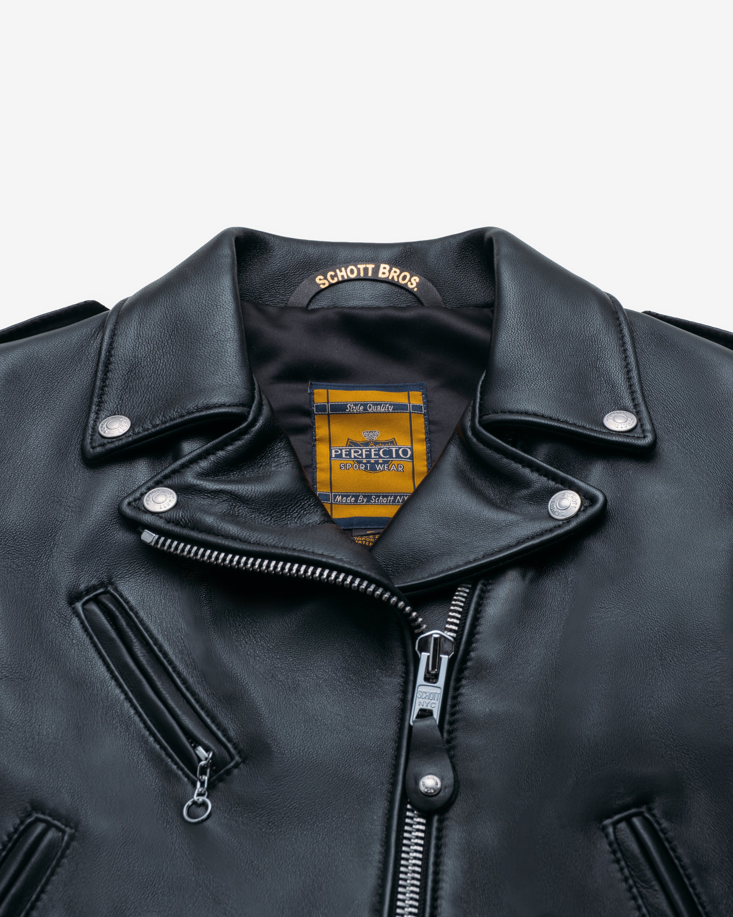218W - Women's Cropped Perfecto® in Lambskin Leather Jacket