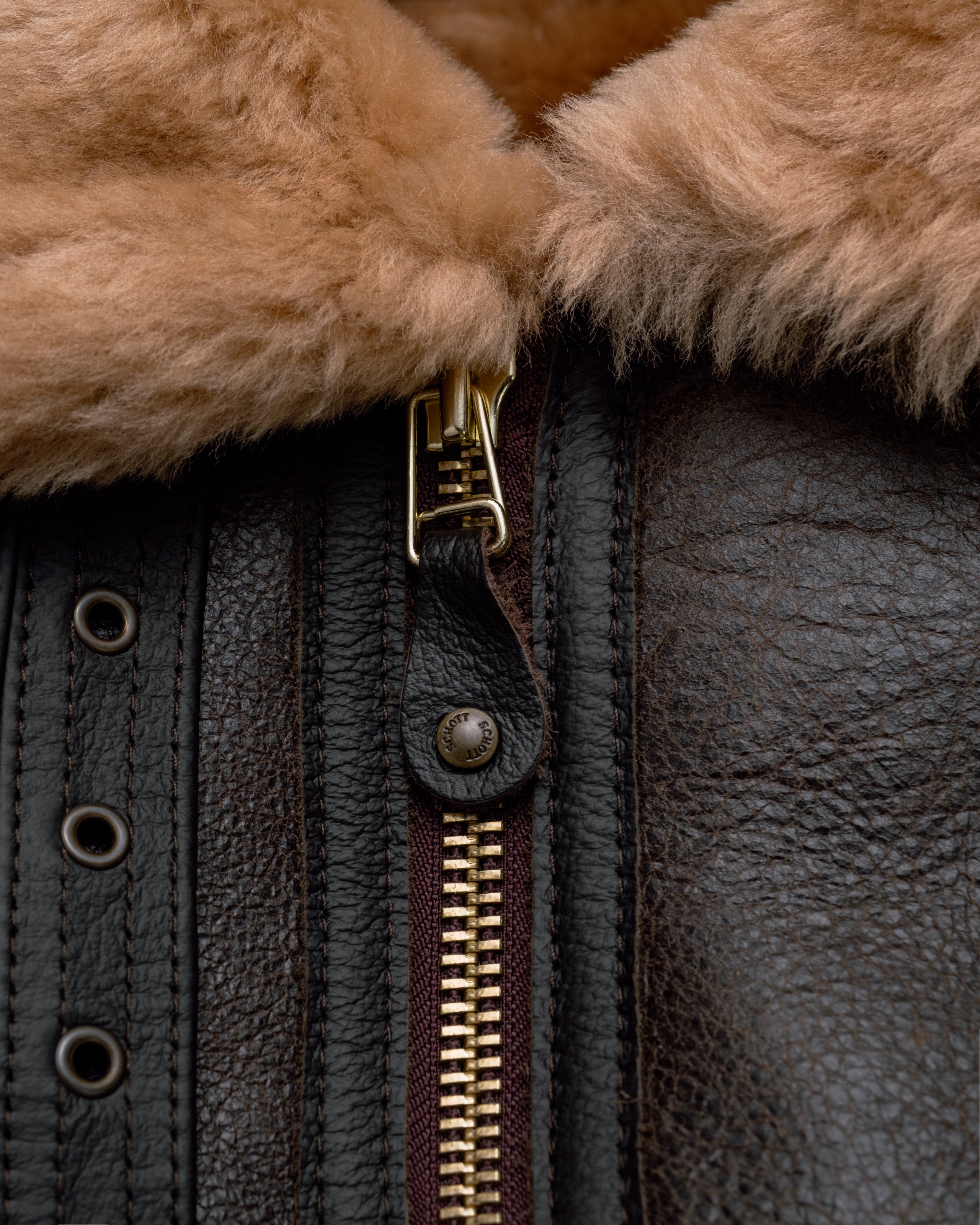257S | Classic B-3 Sheepskin Bomber Jacket – Schott N.Y.C.