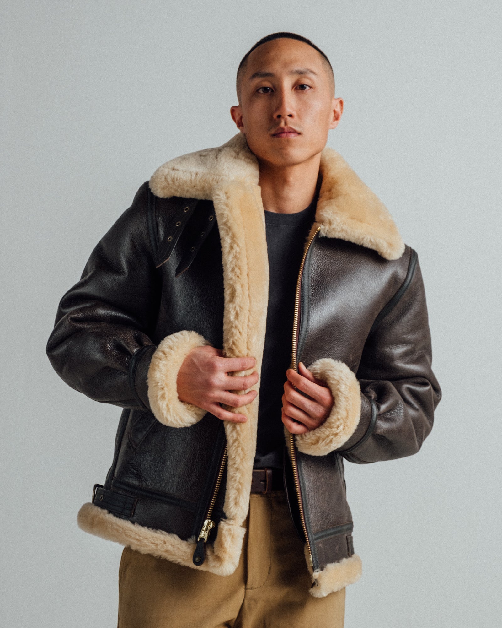 SCHOTT B-3 ブラックレザージャケット 40 Schott N.Y.C（ショット） Schott #7823950100 257S B-3 ボンバー