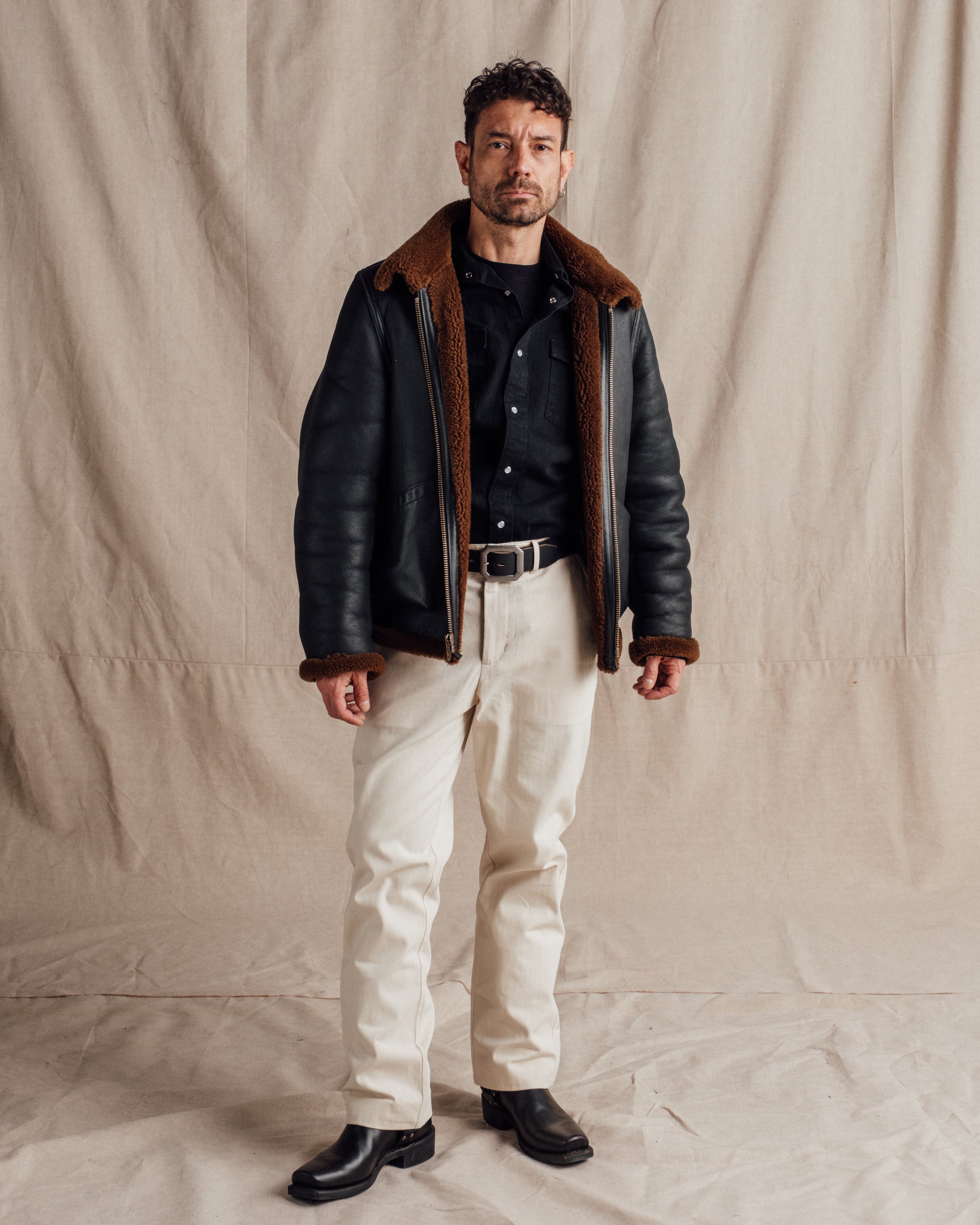 266S | B-6 Sheepskin Bomber Jacket – Schott N.Y.C.
