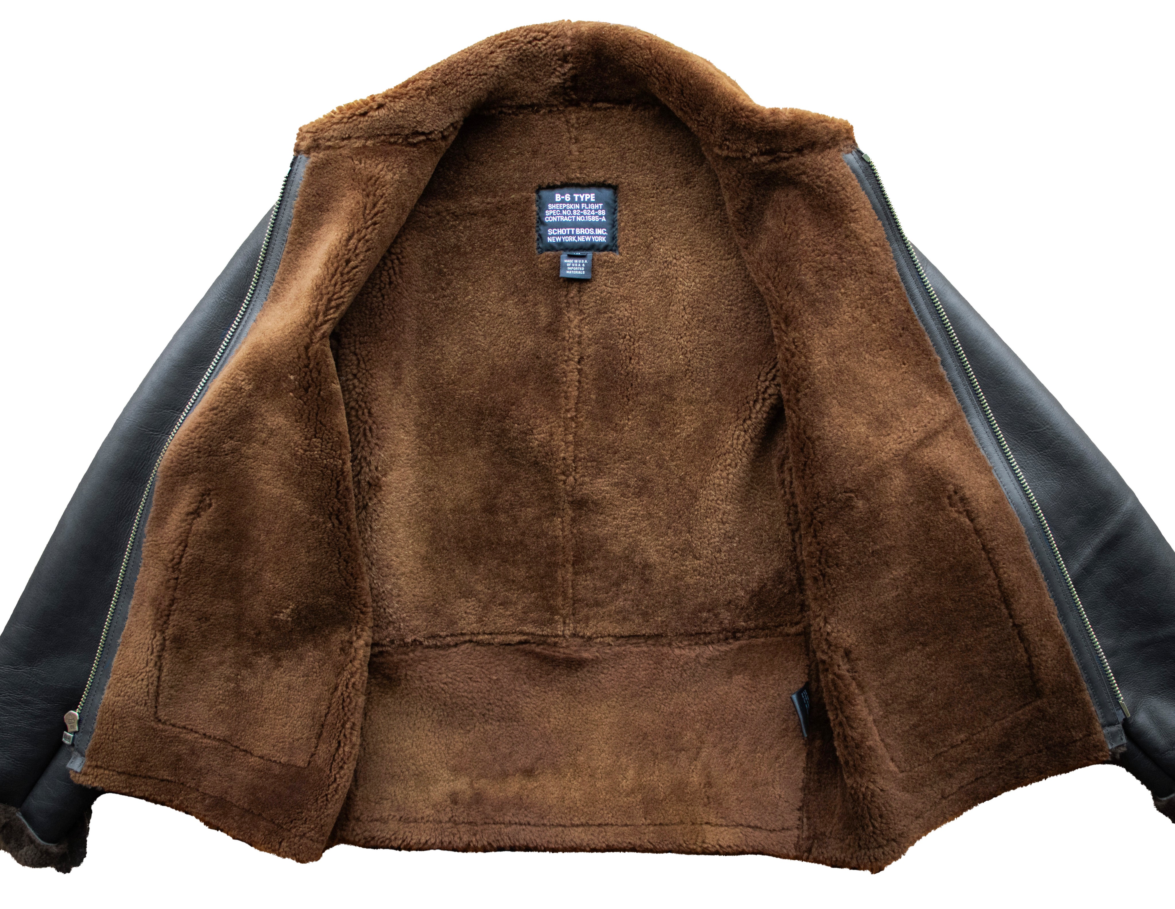 SCHOTT ショットB-6 サイズ40 266S - B-6 Sheepskin jacket – Schott N.Y.C.