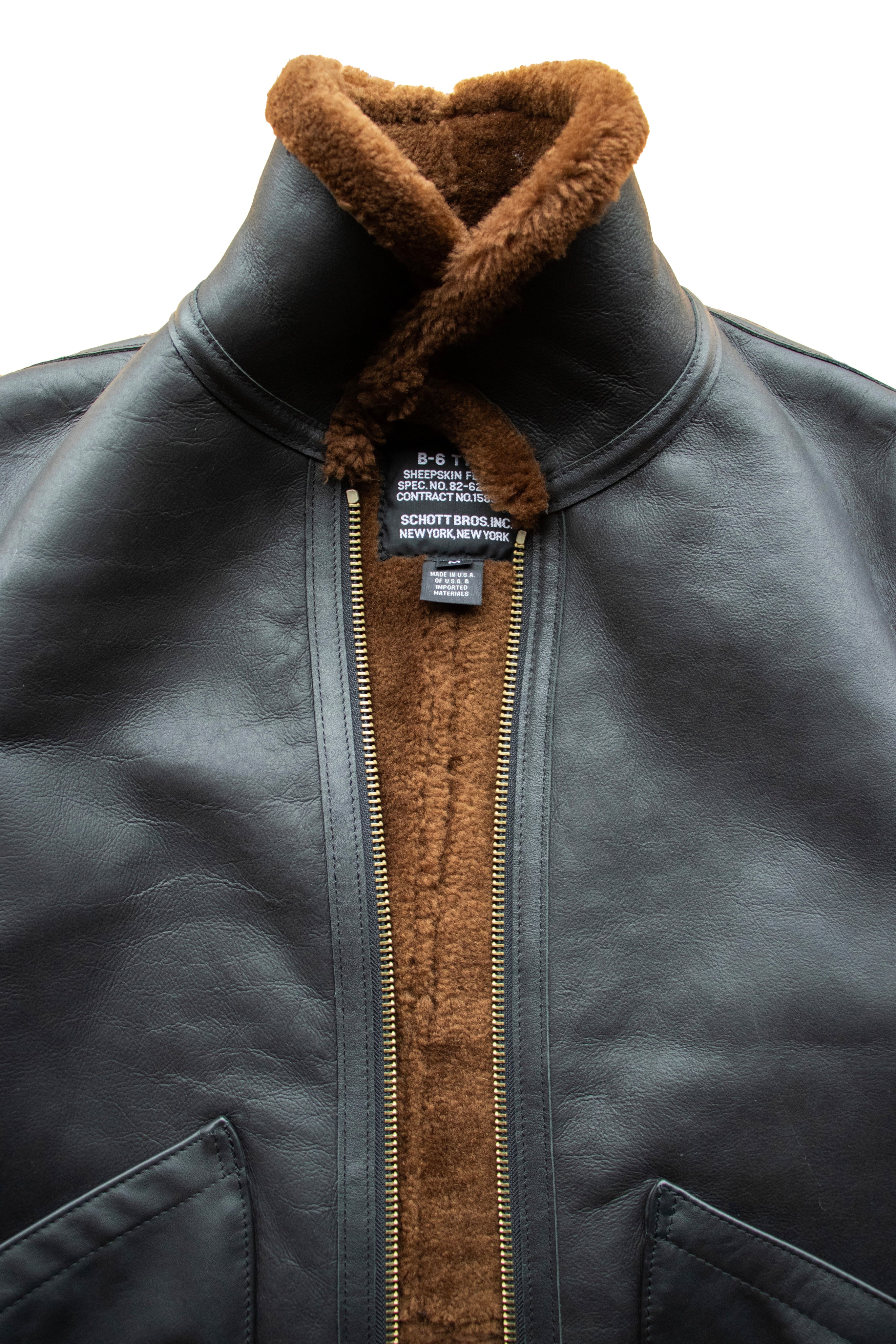 266S - B-6 Sheepskin jacket – Schott N.Y.C.