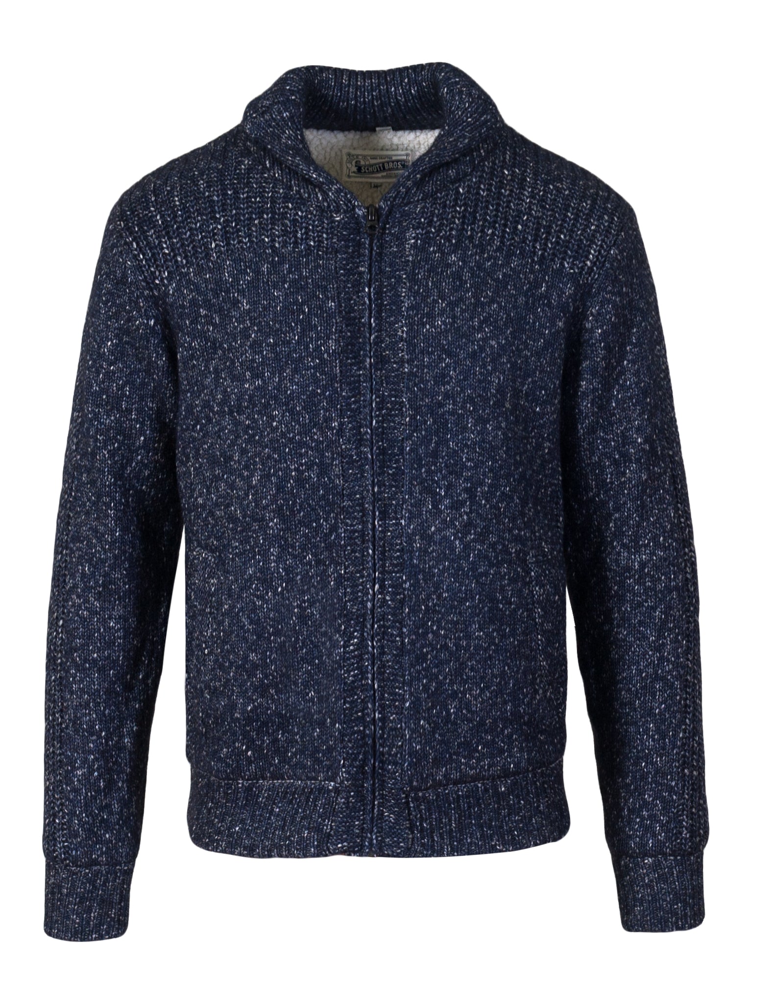 F1832 - Men's Fleece Lined Sweater Jacket – Schott N.Y.C.