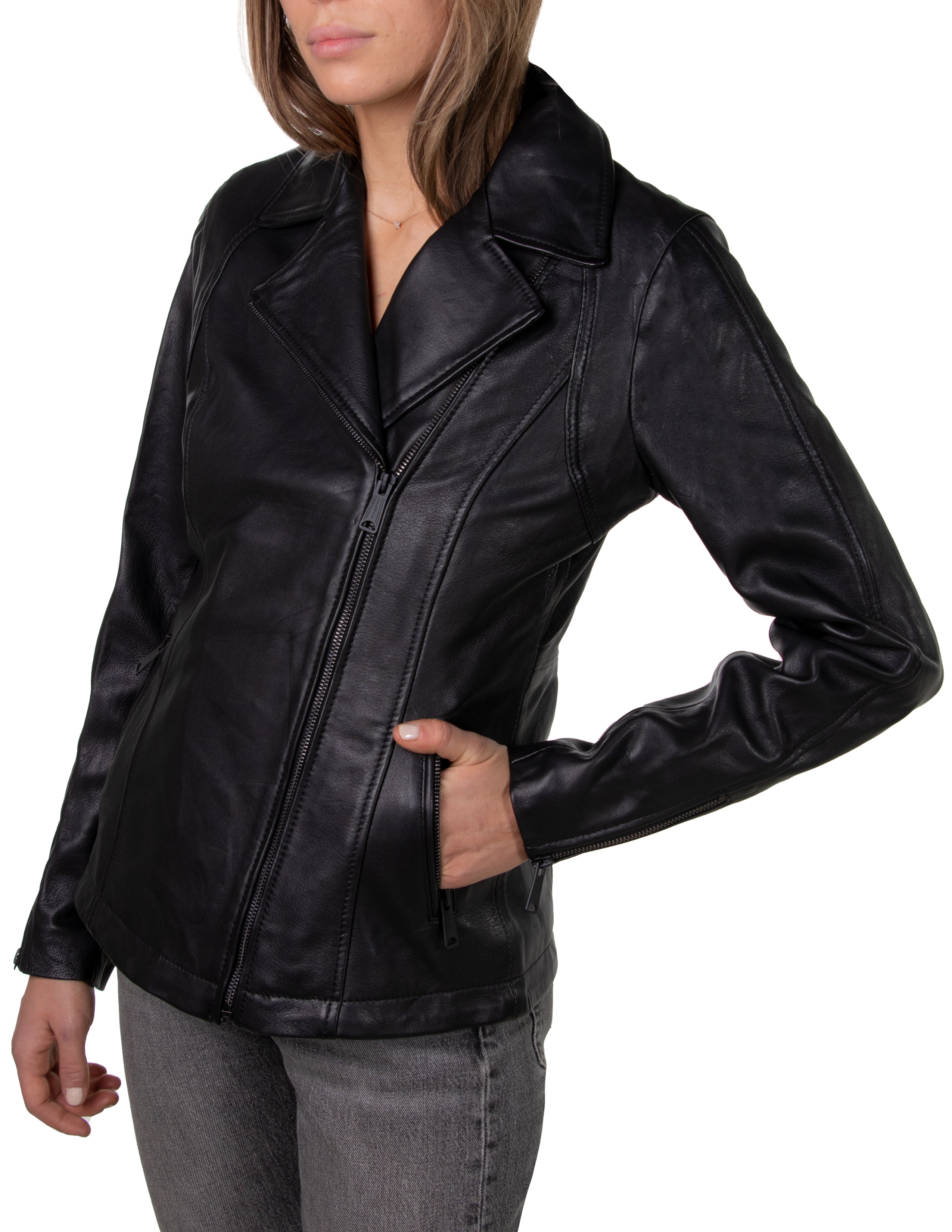 2909W - Long Lambskin Moto Jacket – Schott N.Y.C.