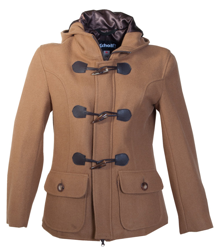 DU732W - Women's Cropped Wool Duffle Coat – Schott N.Y.C.