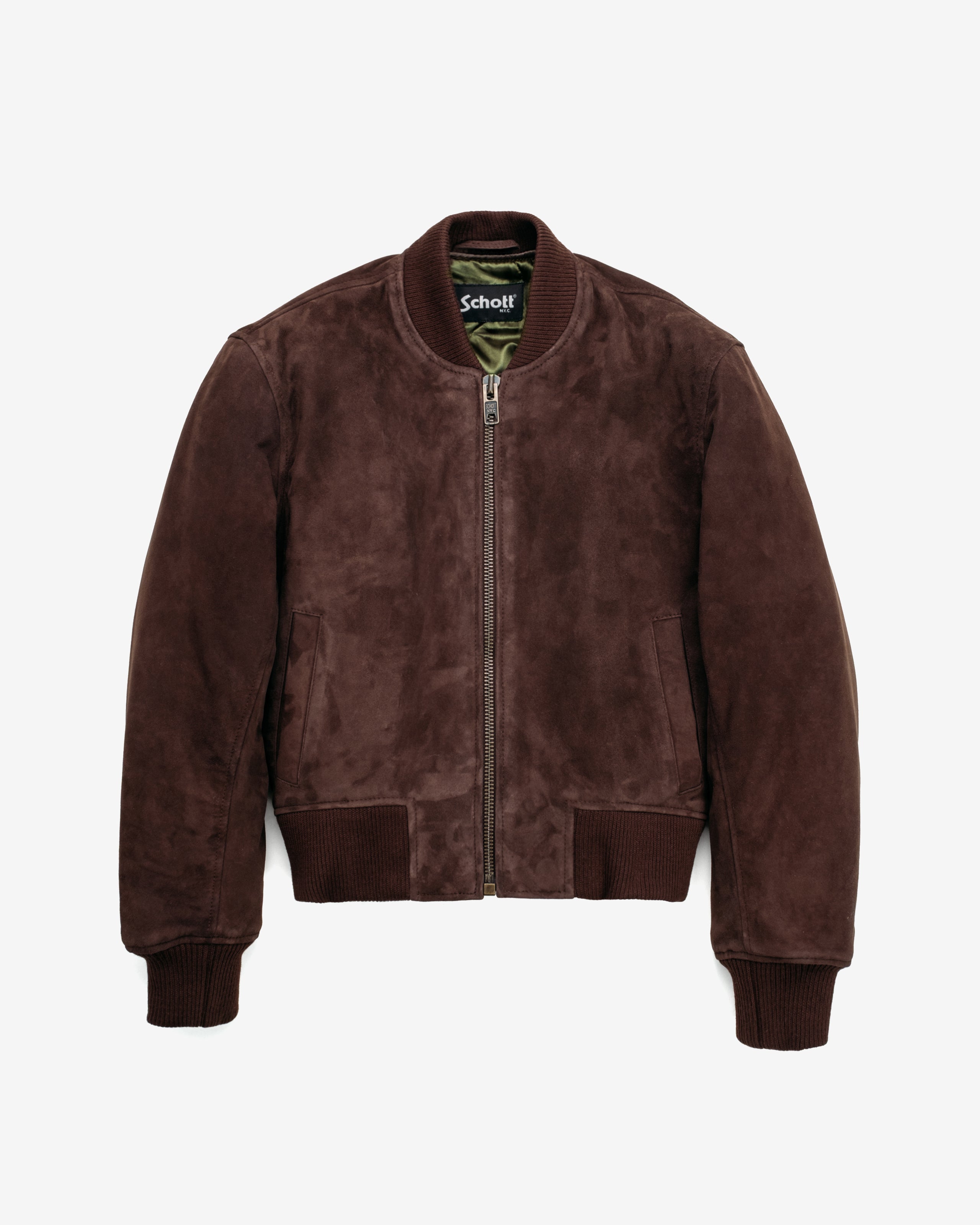 3528W - Women's Suede Bomber Jacket – Schott N.Y.C.
