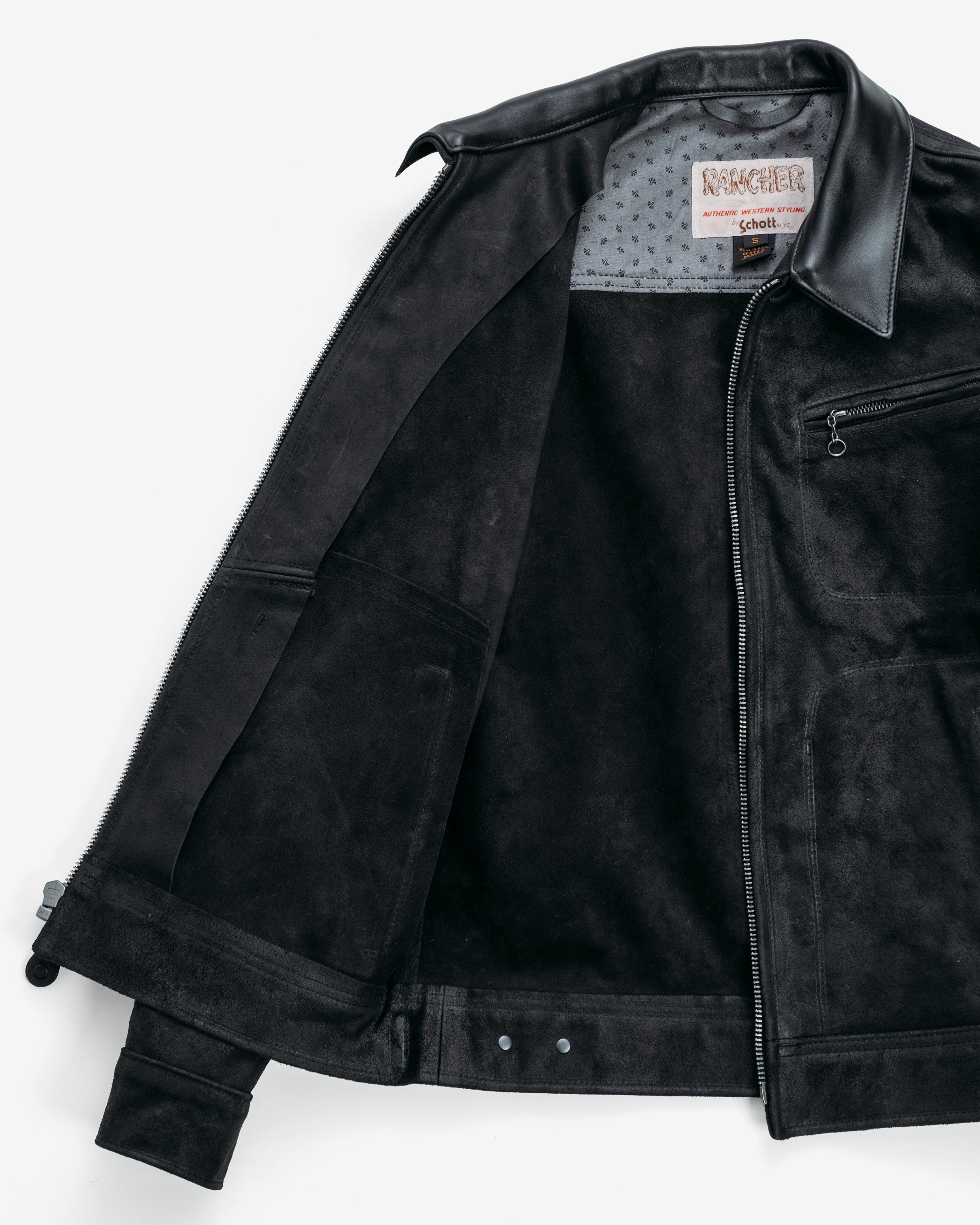 y*u様 牛革 ジャケット SCHOTT 371 | Suede Unlined Cowhide Delivery Jacket – Schott N.Y.C.