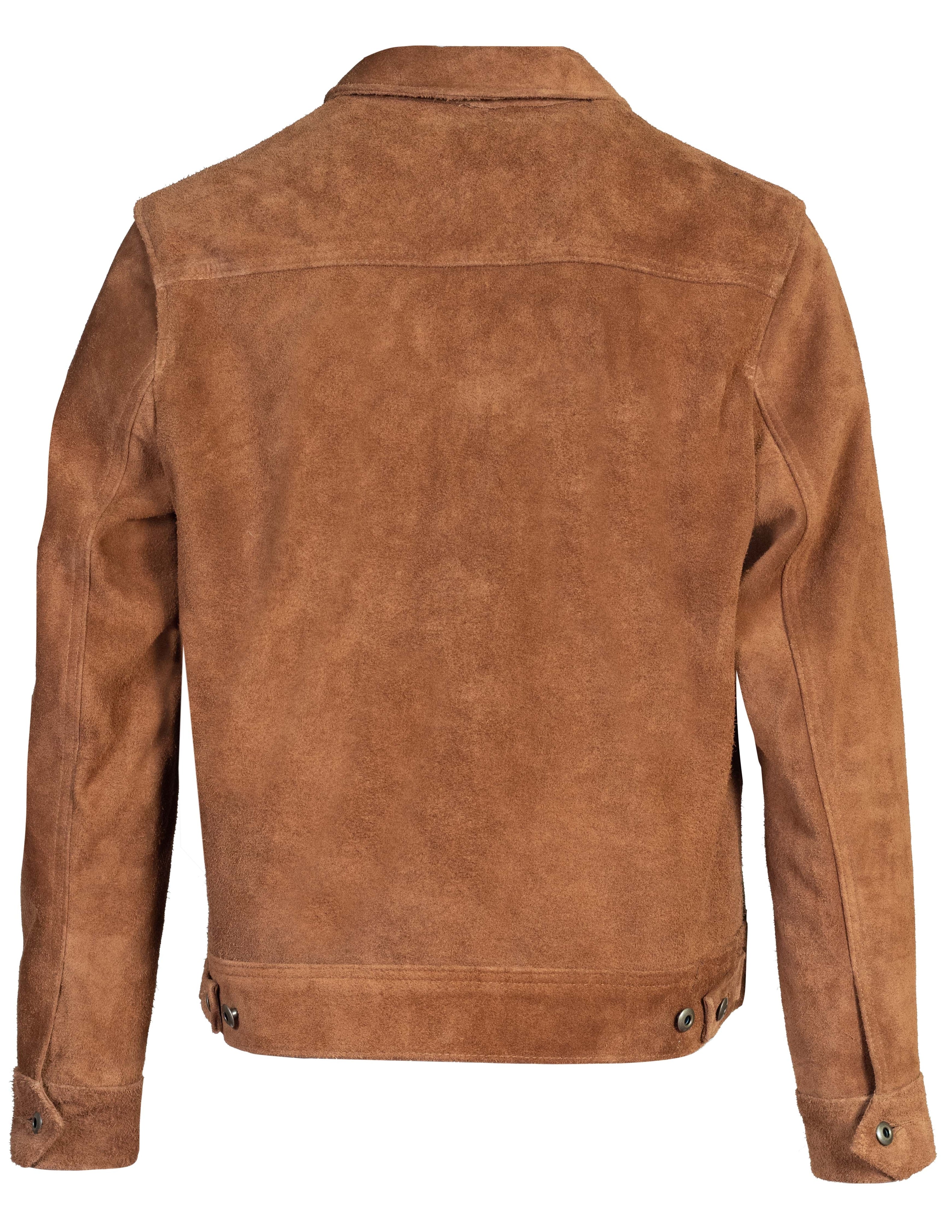 ジャケット・アウター MOTOR WASHABLE COWHIDE ROUGH OUT JACKET 375 - Unlined Rough Out Cowhide Jacket – Schott N.Y.C.