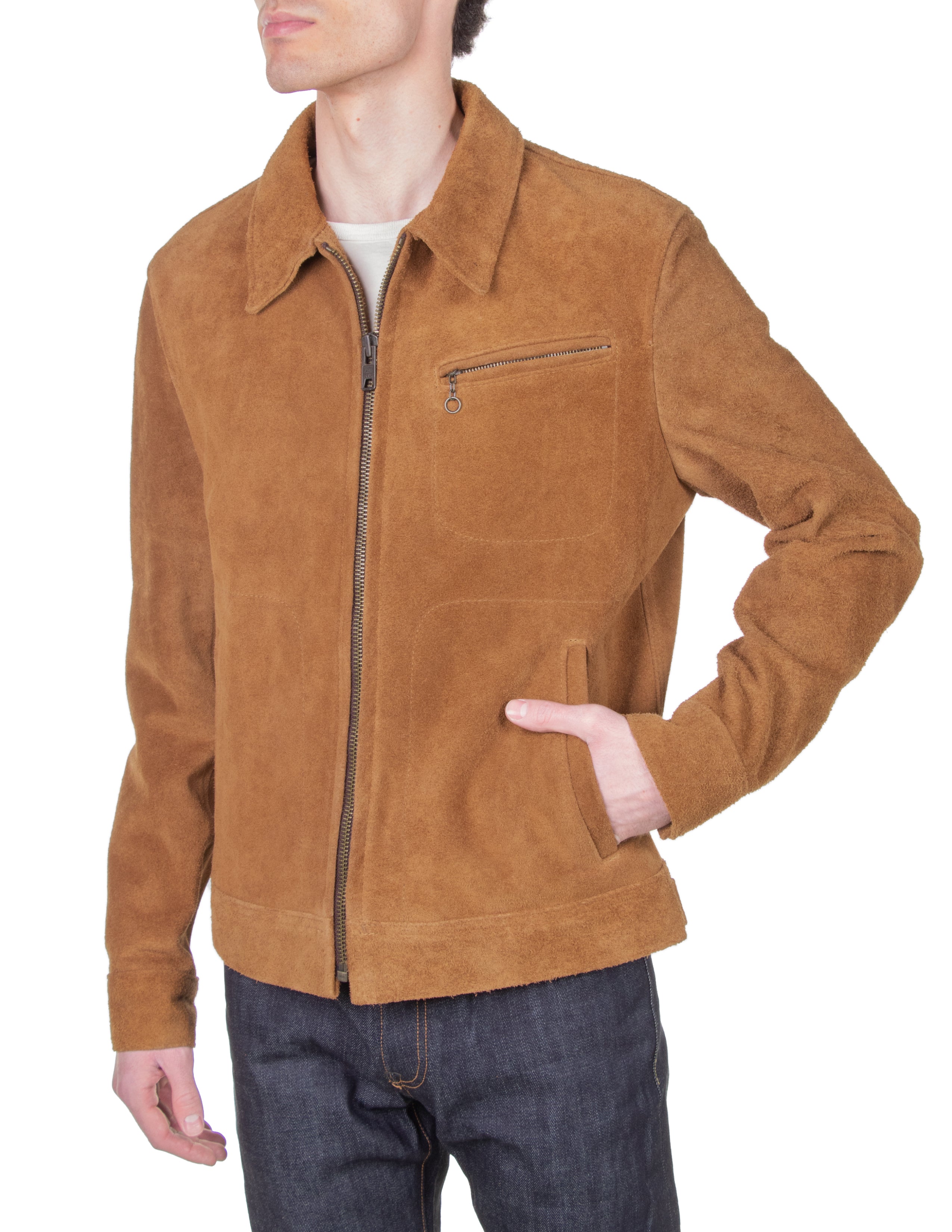 375 - Unlined Rough Out Cowhide Jacket – Schott N.Y.C.