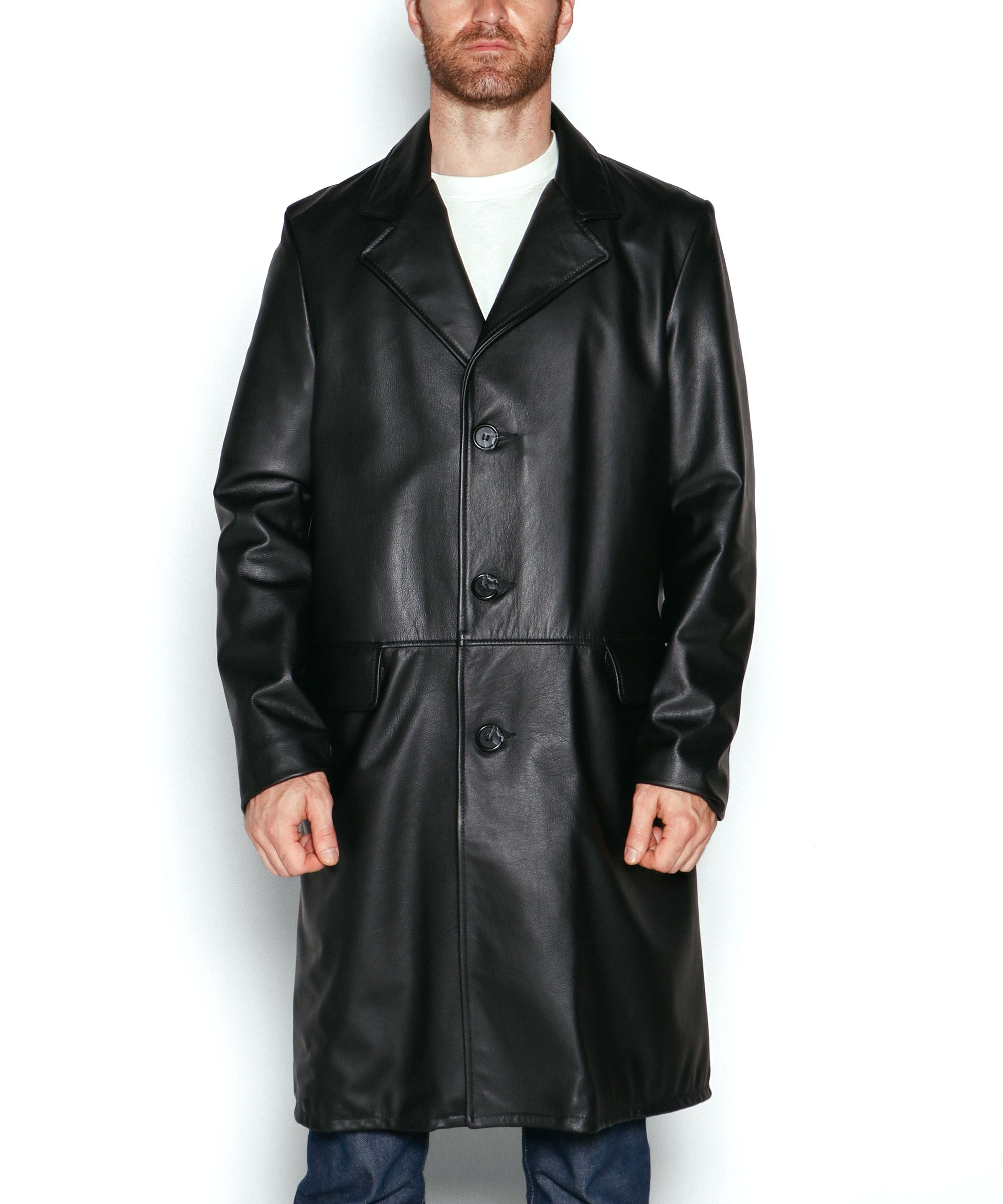 495 - Men's Lightweight Cowhide Trench Coat – Schott N.Y.C.