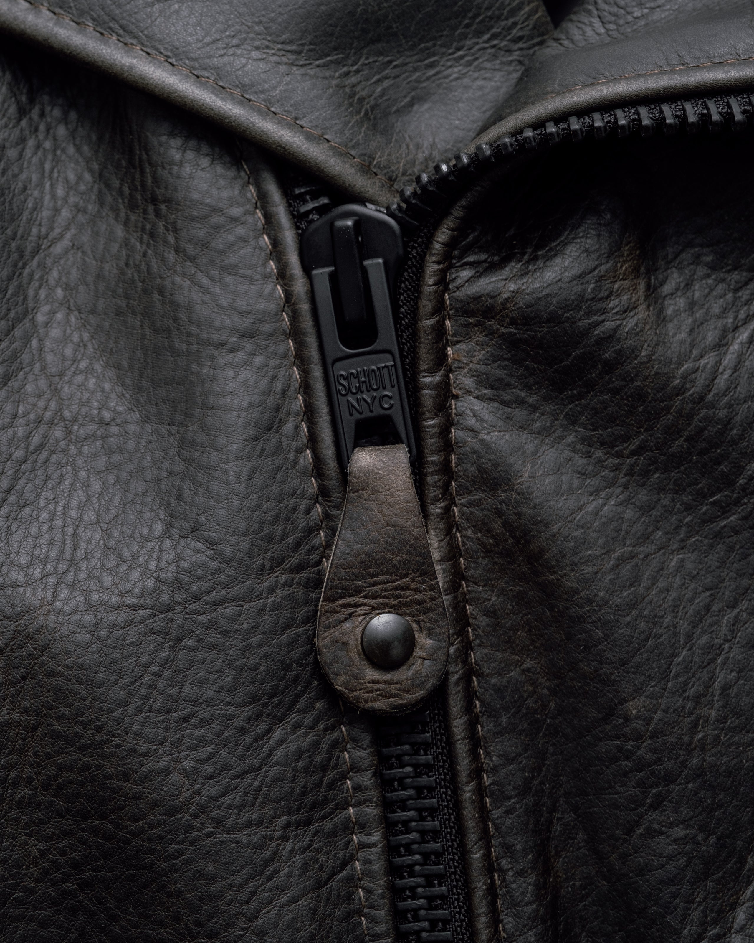 533 | Minimal Waxy Pullup Cowhide Perfecto® Motorcycle Jacket