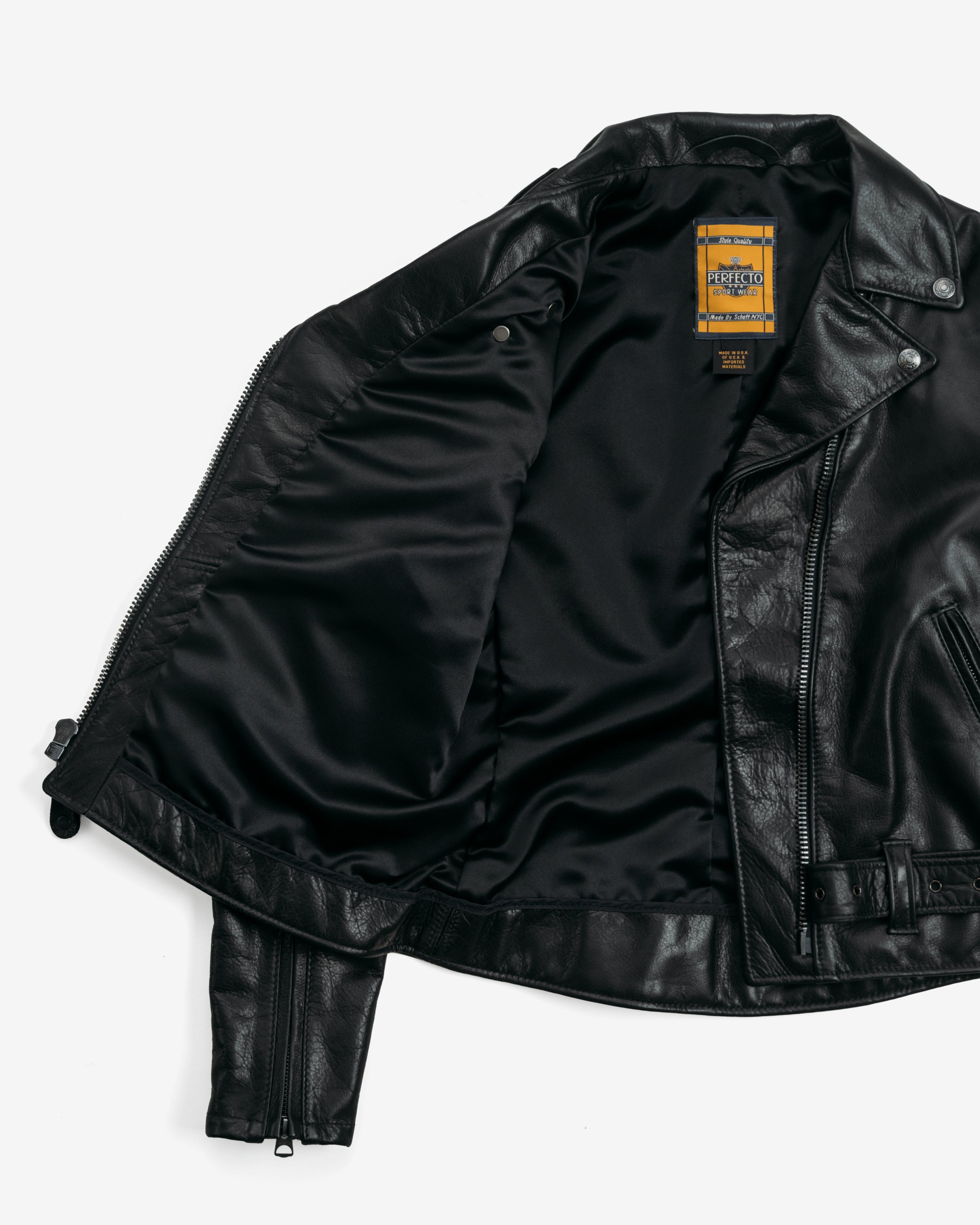 536W | Wax + Oil Finish Cowhide Perfecto® Motorcycle Jacket