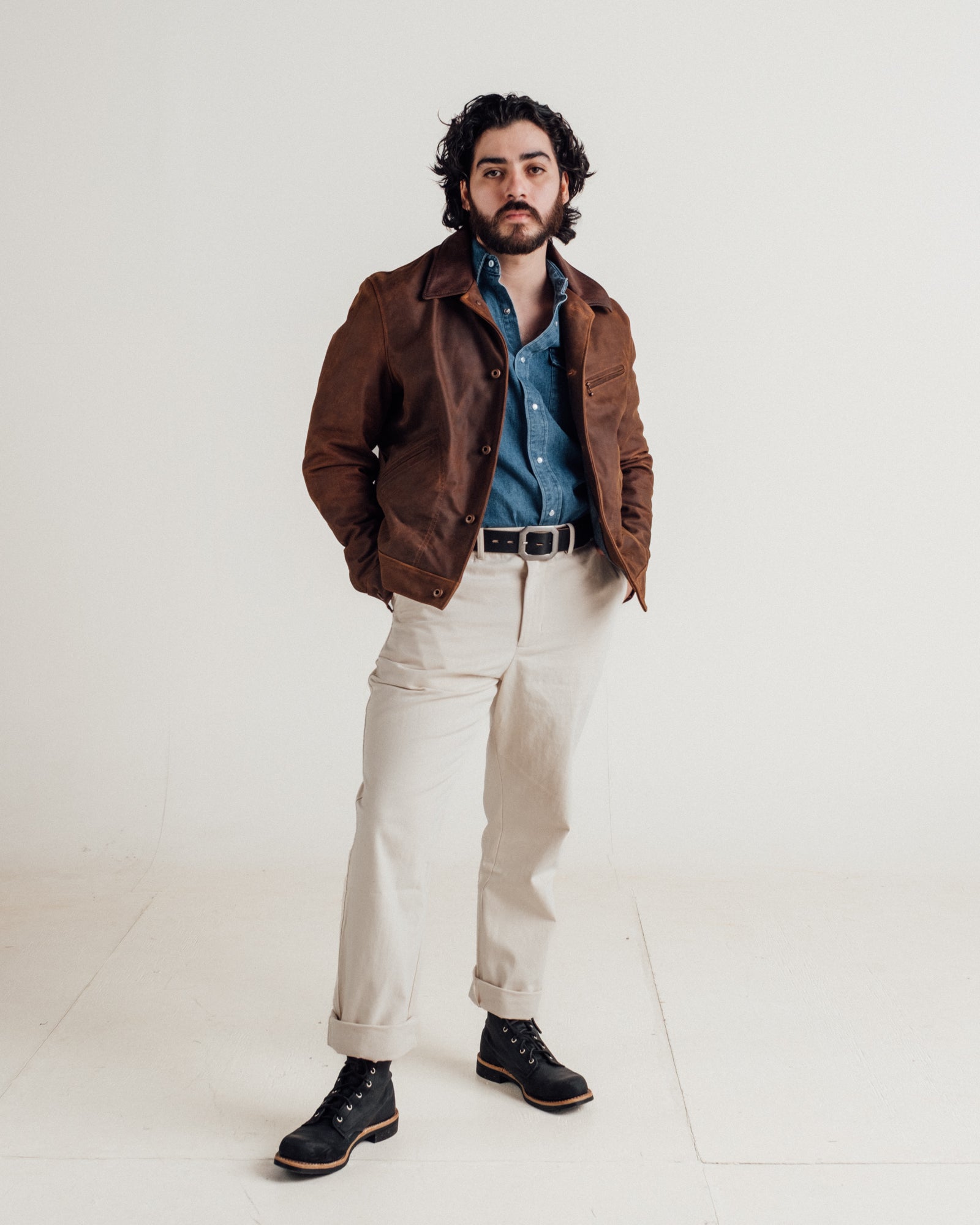 538 | Semi Nubuck Cowhide Rancher Jacket – Schott N.Y.C. 538 | Semi Nubuck Cowhide Rancher Jacket – Schott N.Y.C.