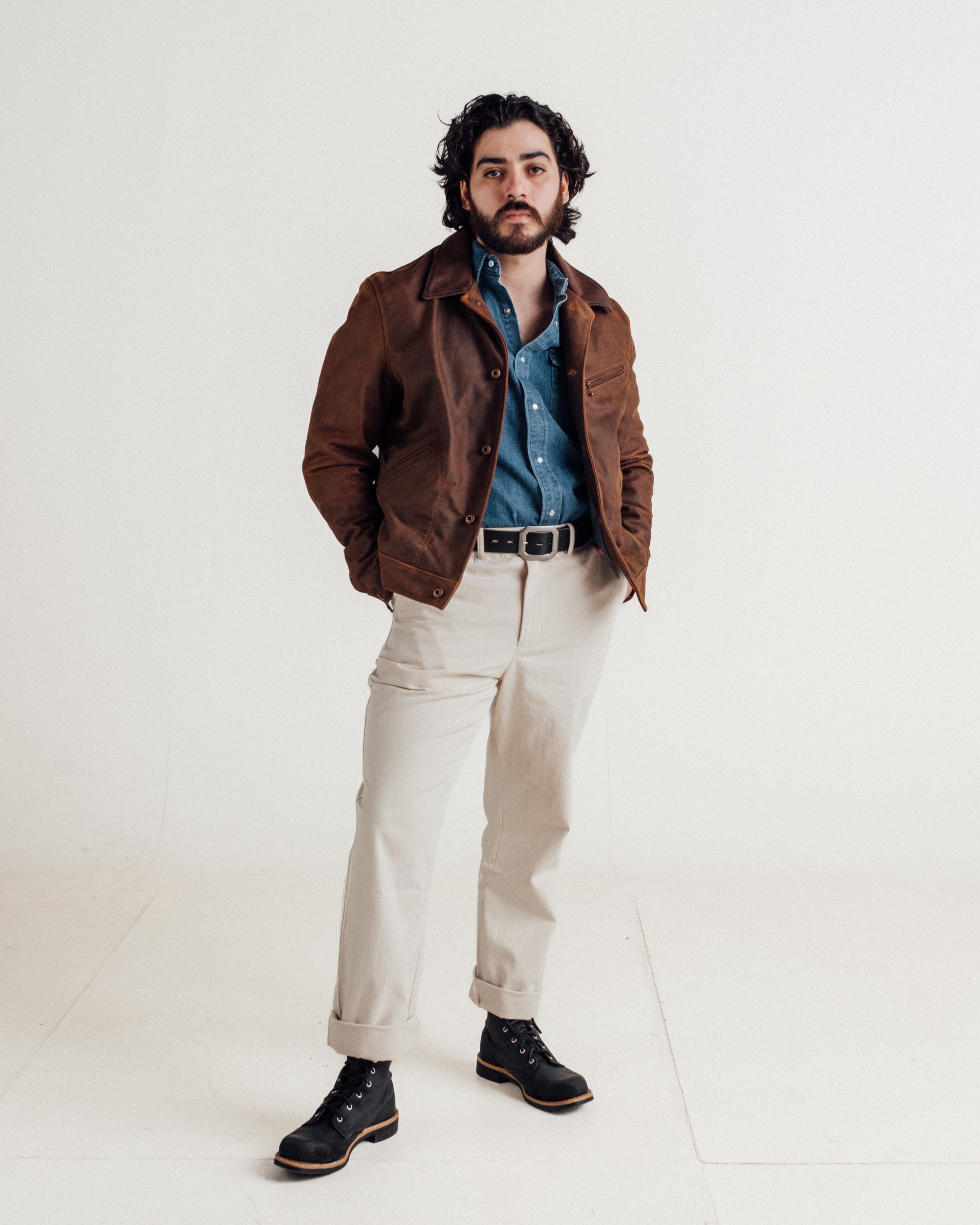538 | Semi Nubuck Cowhide Rancher Jacket – Schott N.Y.C.