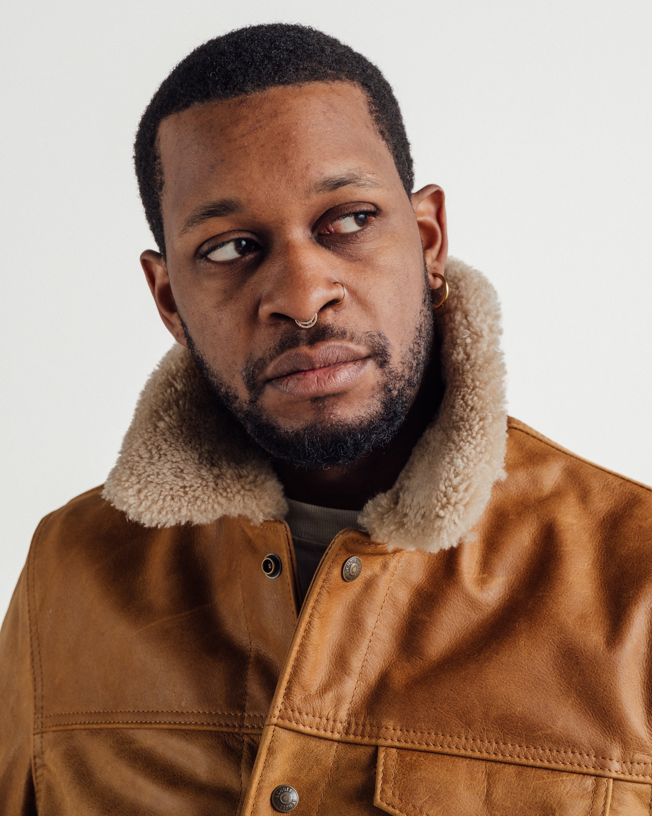 545 | Buffalo Trucker Jacket with Sheepskin Collar – Schott N.Y.C.