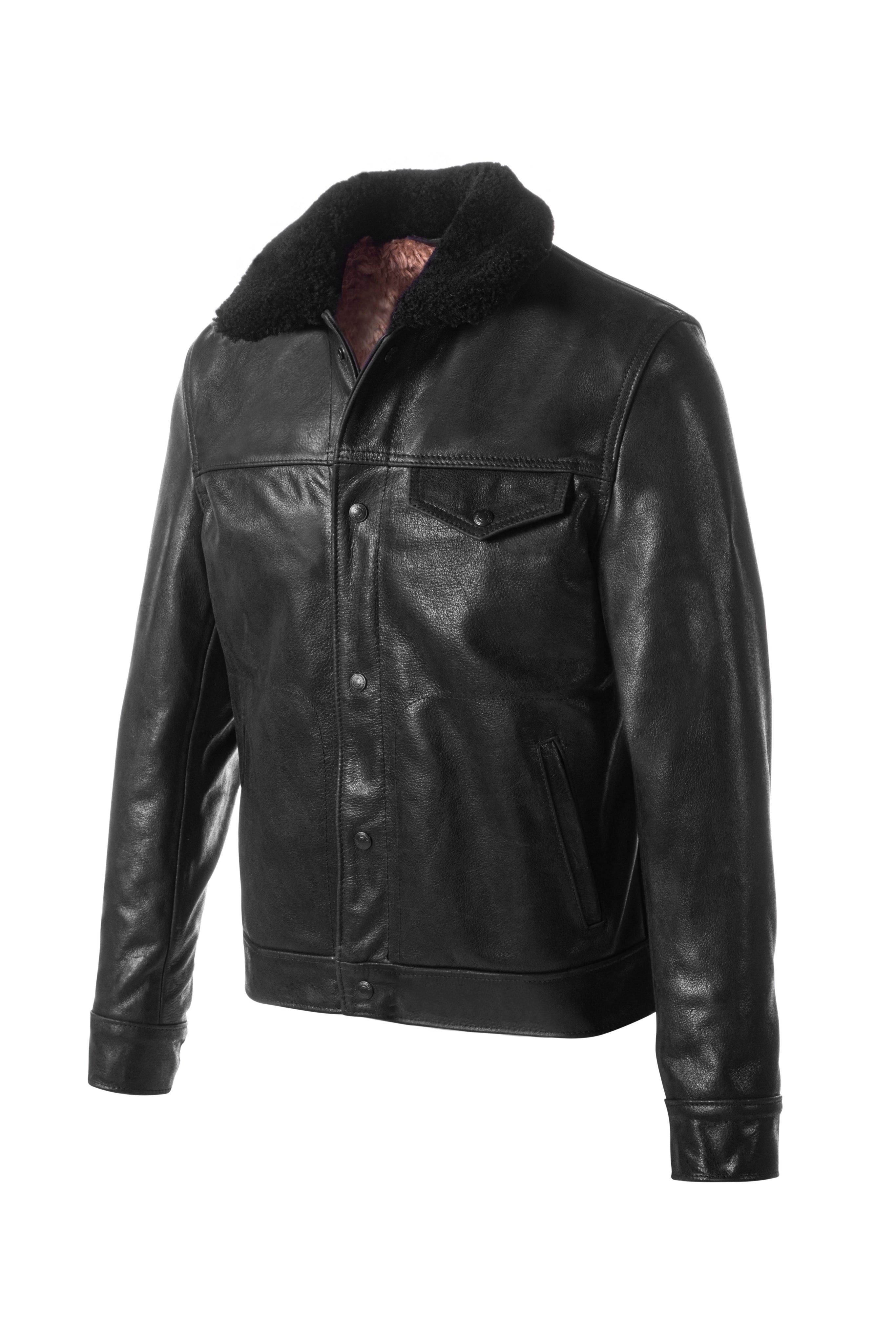 HUF×SCHOTT LEATHER JACKET Schott Men's Retro Racer Leather Jacket 554 - Frank's Sports Shop
