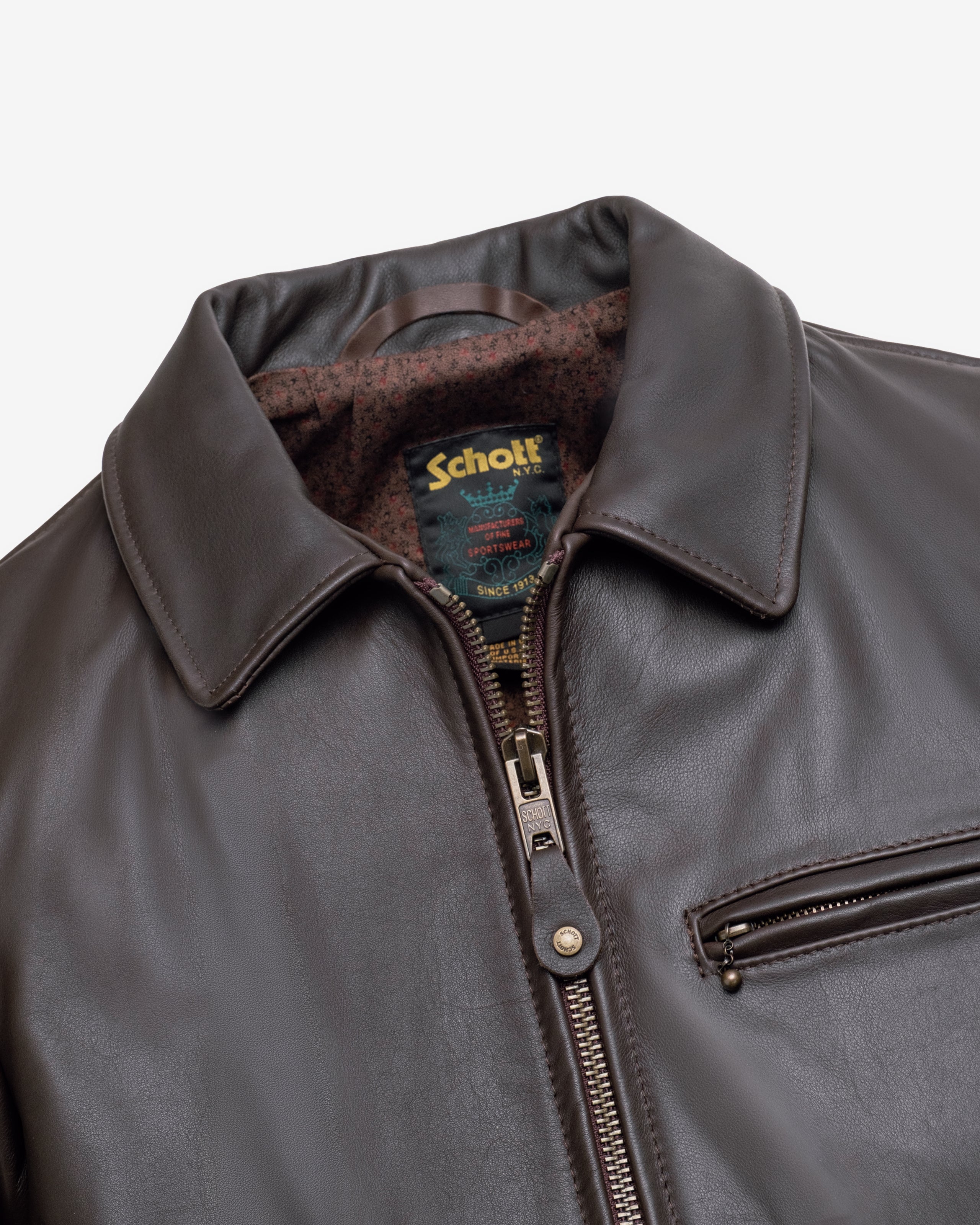546 | Lightweight Cowhide Delivery Jacket – Schott N.Y.C.