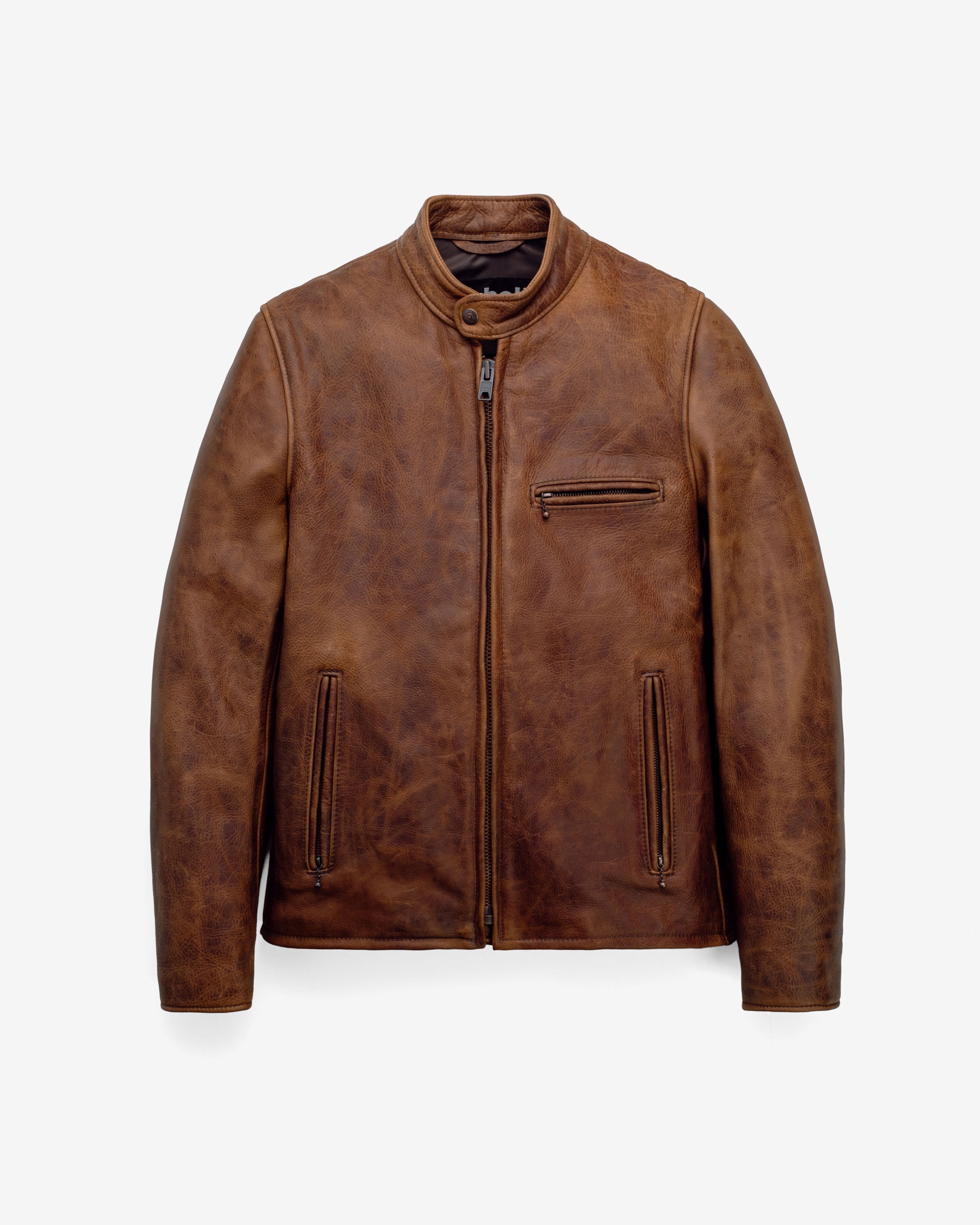 ［美品・名作】Schott スタジャン 牛革 カウハイド XL相当　値下げ可 550_BRN_FRT_d406746f-7628-438b
