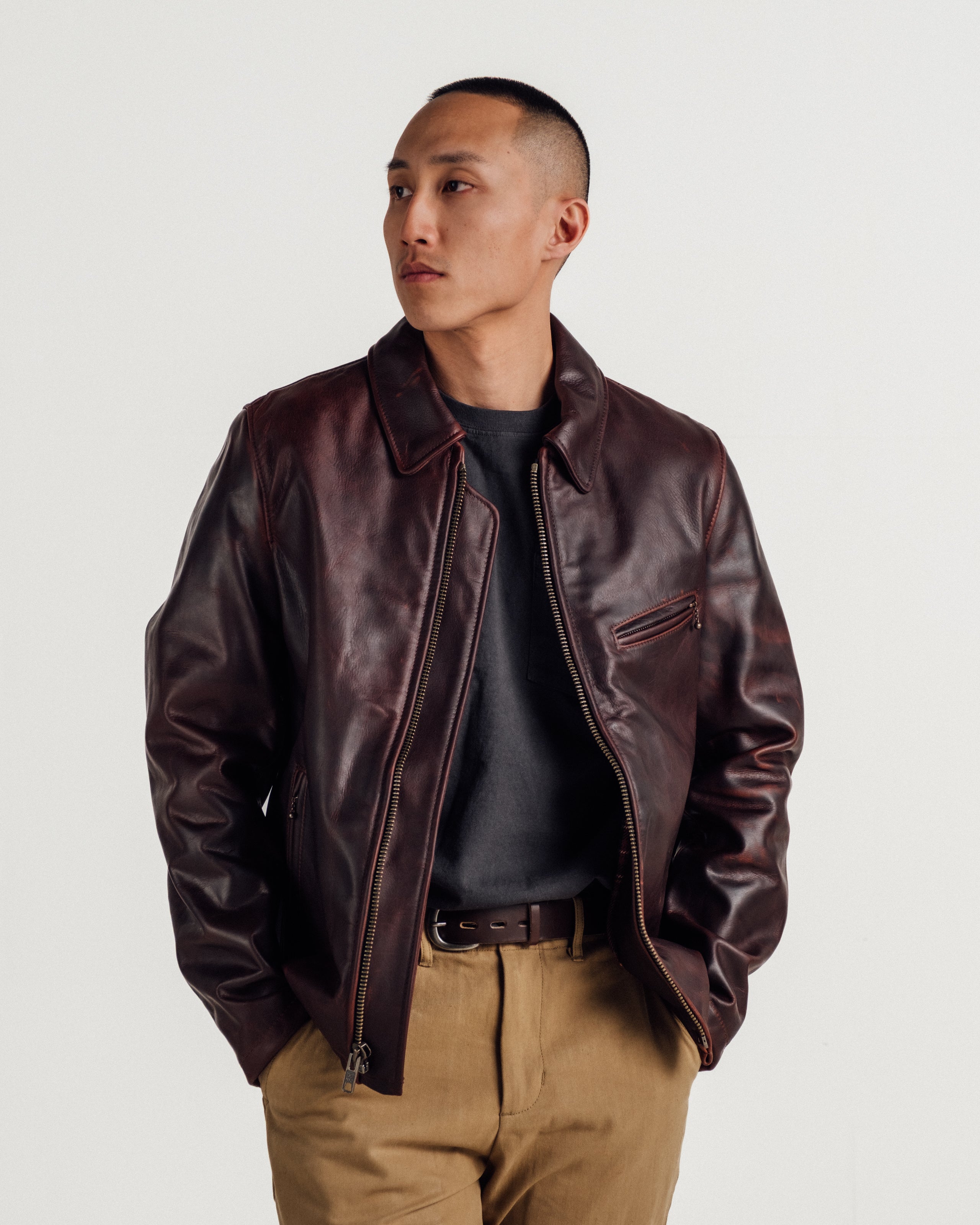 557 | Waxy Pullup Cowhide Delivery Jacket – Schott N.Y.C.