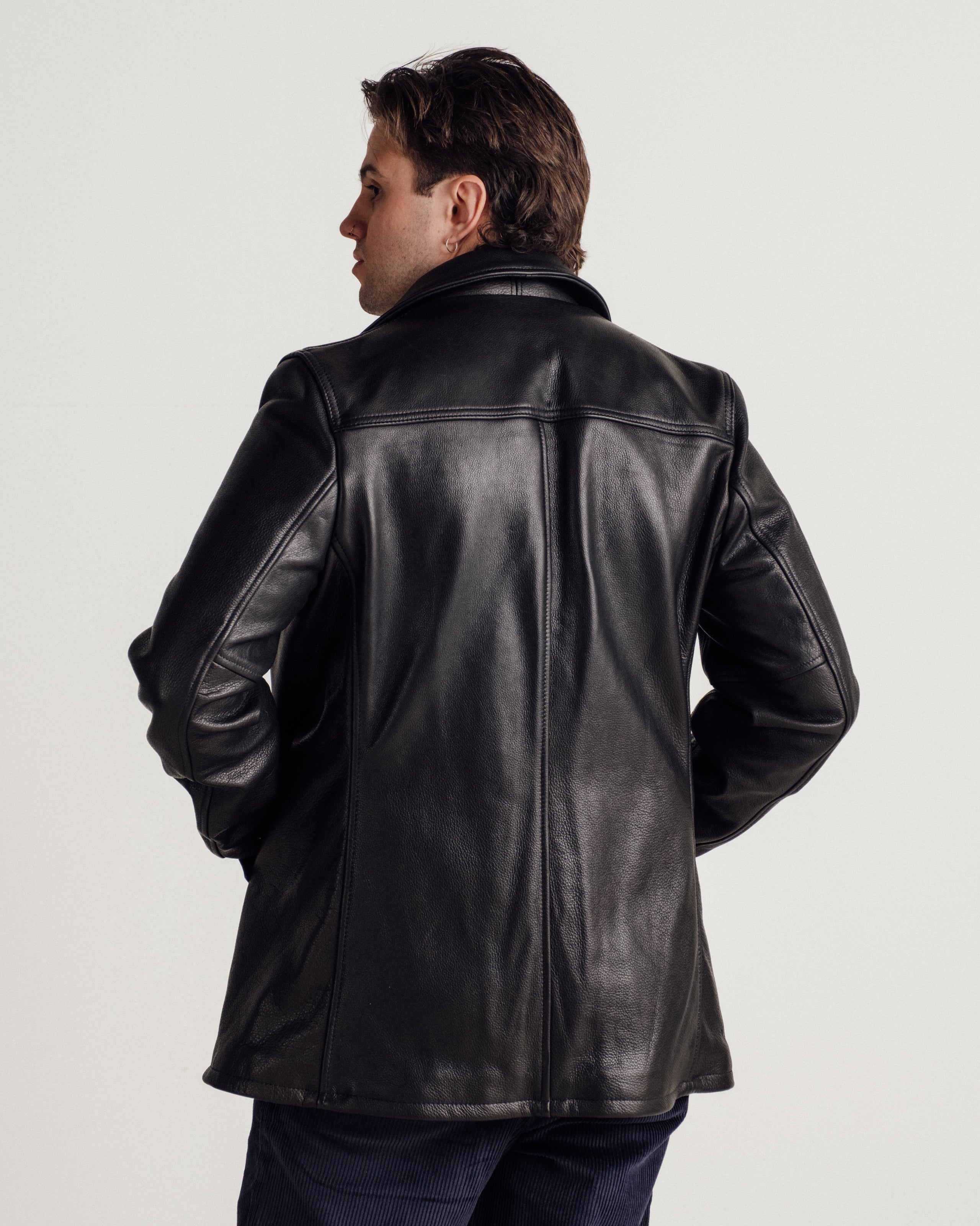 564 | Pebbled Cowhide Car Coat – Schott N.Y.C.